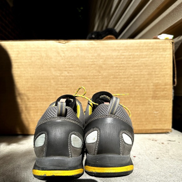 Asolo Gore-Tex GTX Megaton GV Waterproof Leather Hiking Shoes Gray Yellow 8 - 5