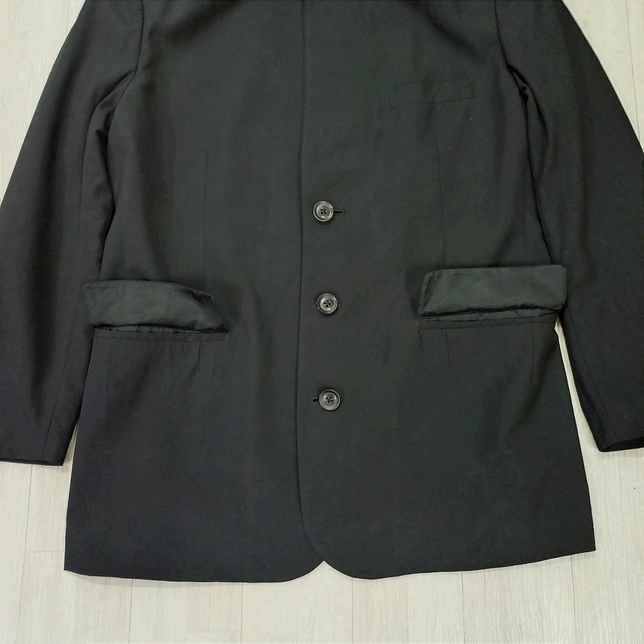 Vtg YOHJI YAMAMOTO Single Breasted 3 Buttons Blazer Jacket - 9