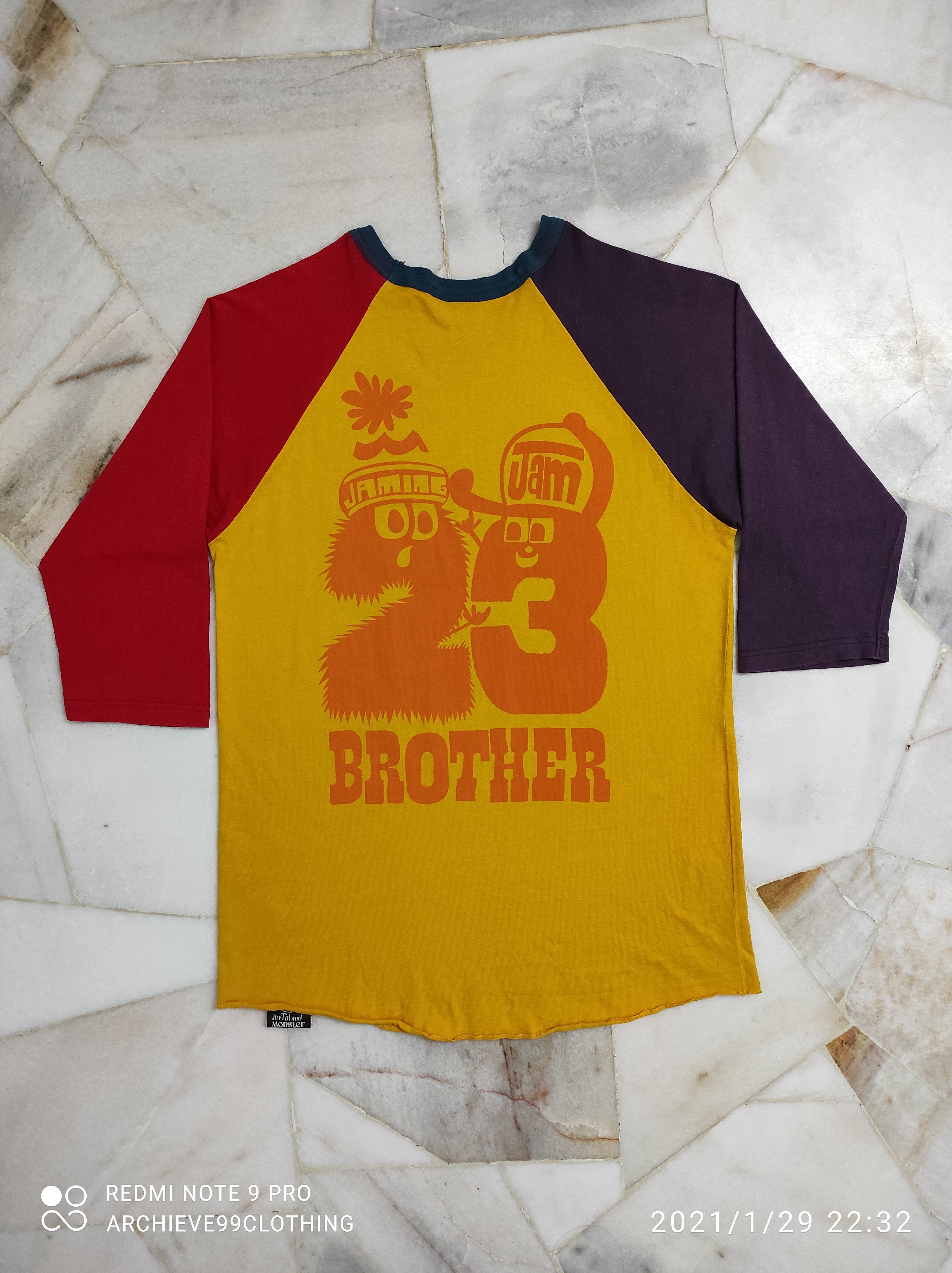 Japanese Brand - Jaming Jam Joyful and Monster AOP 3rd Qtr tee - 2