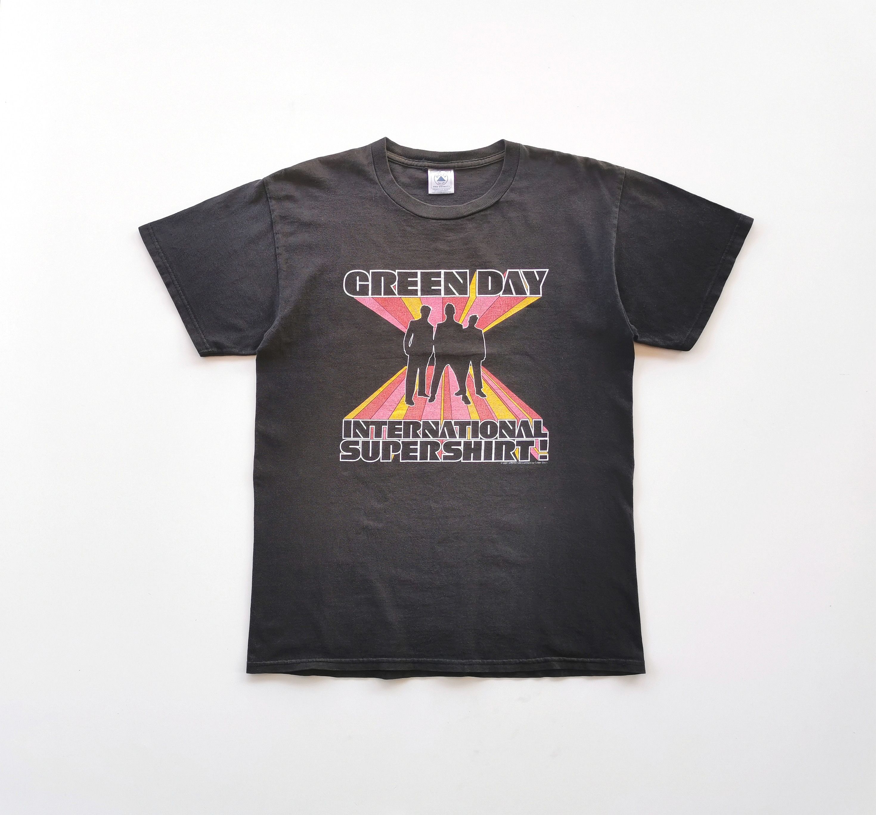 2001 Vintage Green Day International Supershirt Band Shirt - 2