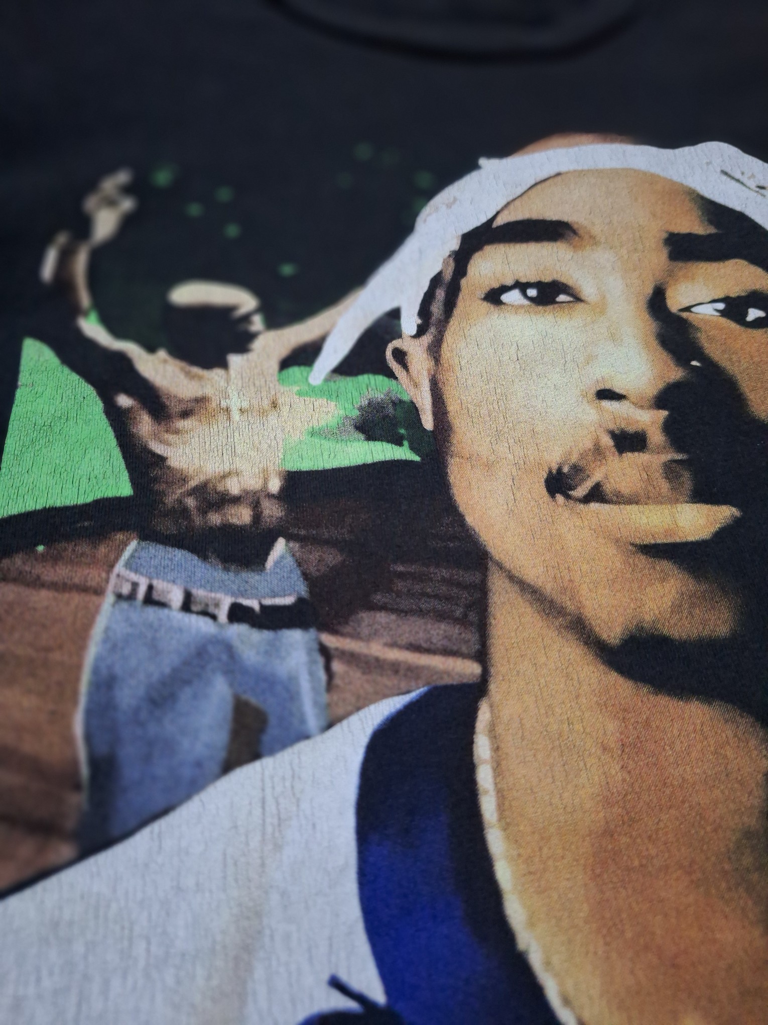 vintage 90s 2pac tupac raptee tshirt not ice cube eminem snoop dogg dr dree rock tee - 9