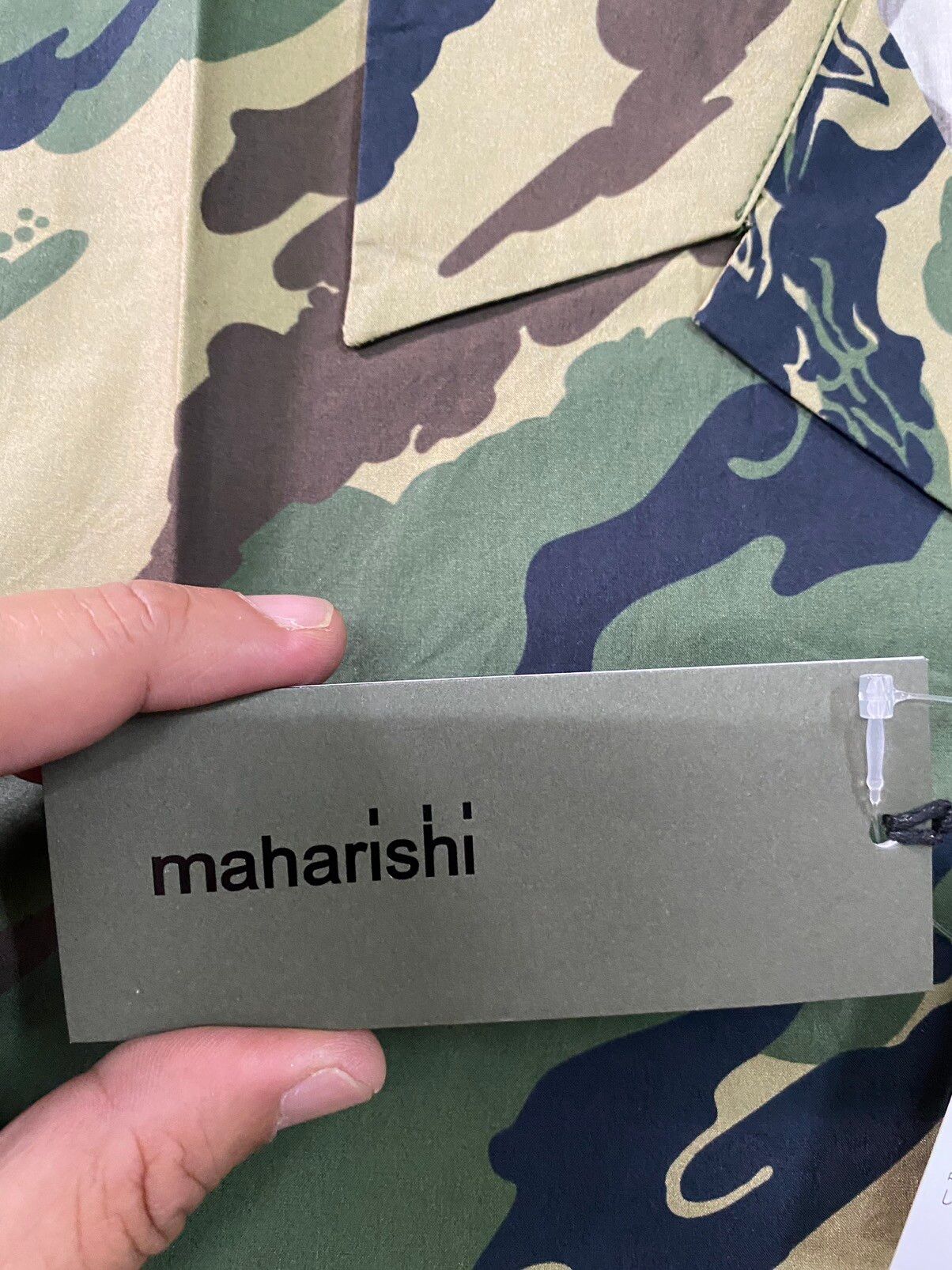 Maharishi Woodland Camo Camp Collar Shirt - 9