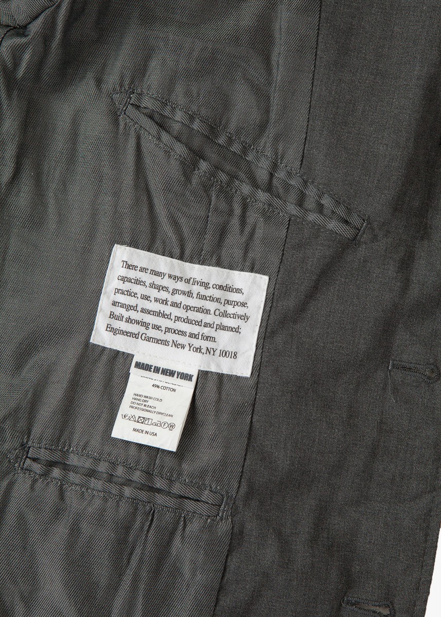 charcoal grey tropical wool Andover jacket XL - 10