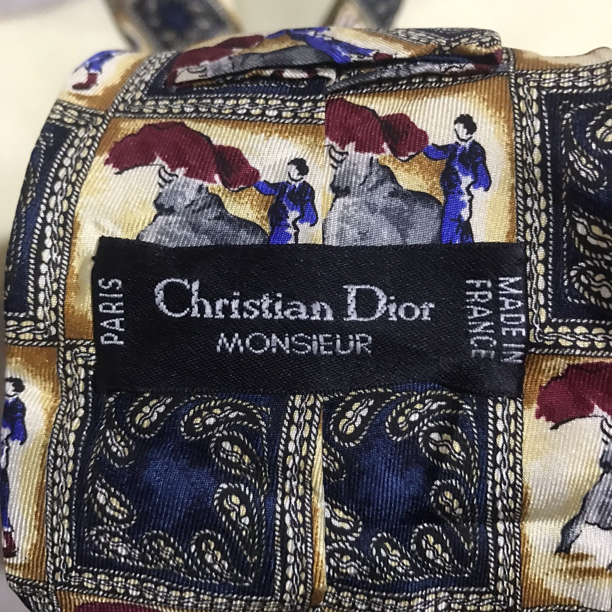 Very Rare Christian Dior Men’s Silk Tie Design Matador - 3