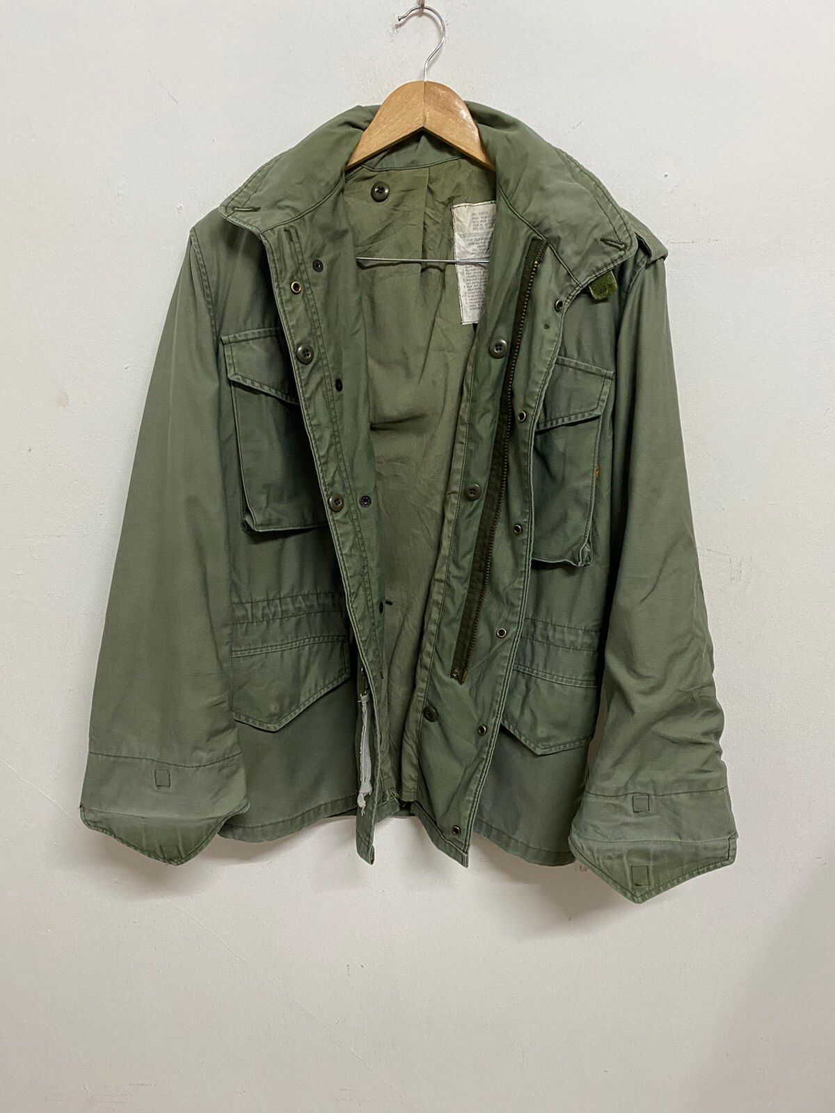 Vintage Alpha Industries M65 Olive Green Jacket - 3