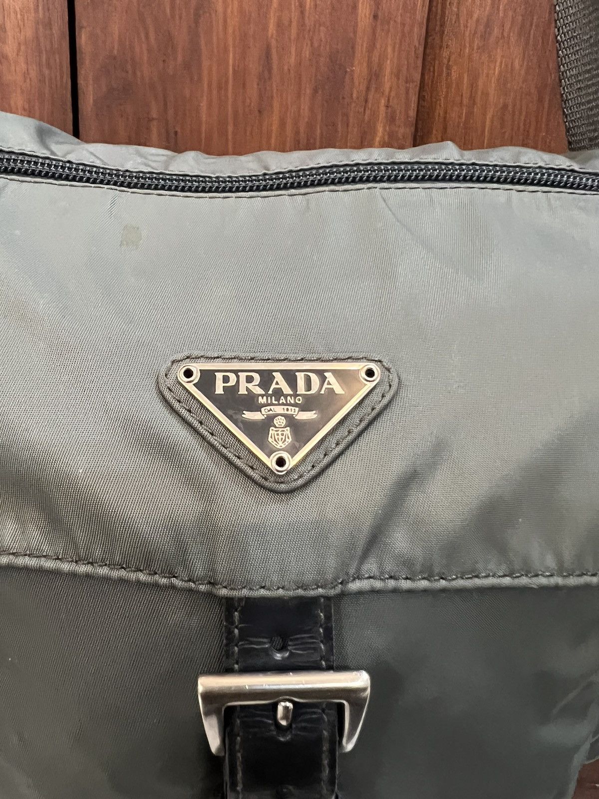 Prada Sling Bag Grey Nylon - 6