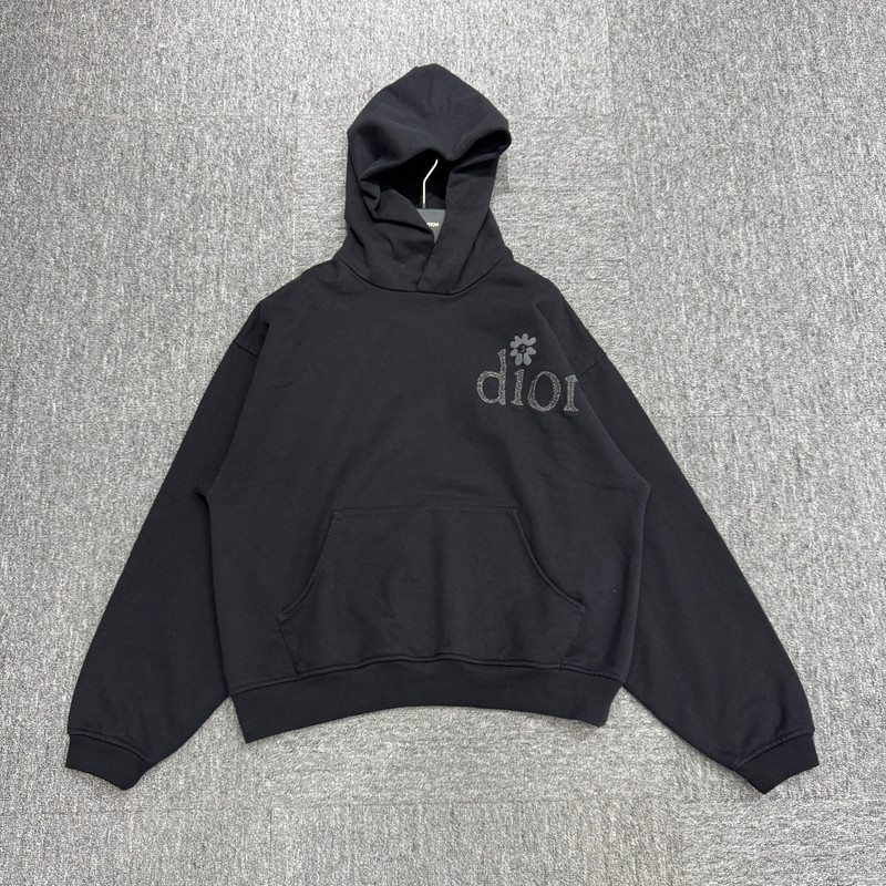 Dior ERL Flower Embroidered Hoodie - 1