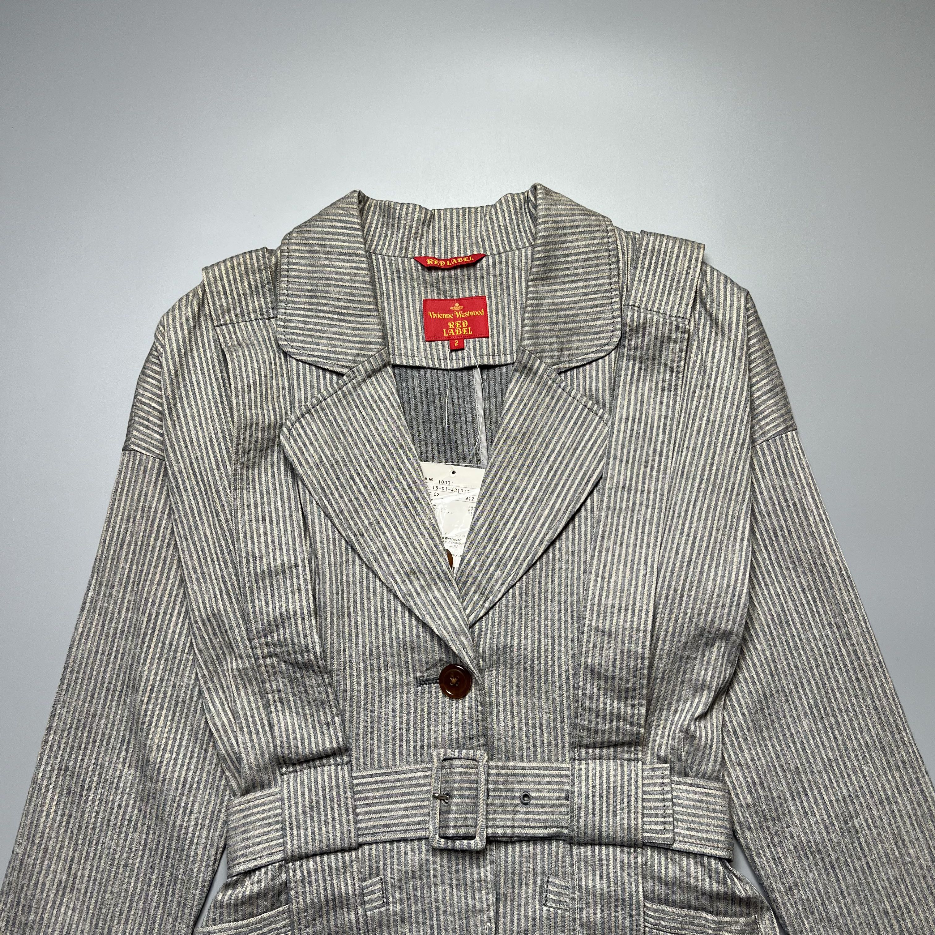 Vivienne Westwood Red Label - Belted overall stripe - blazer/coat - 5