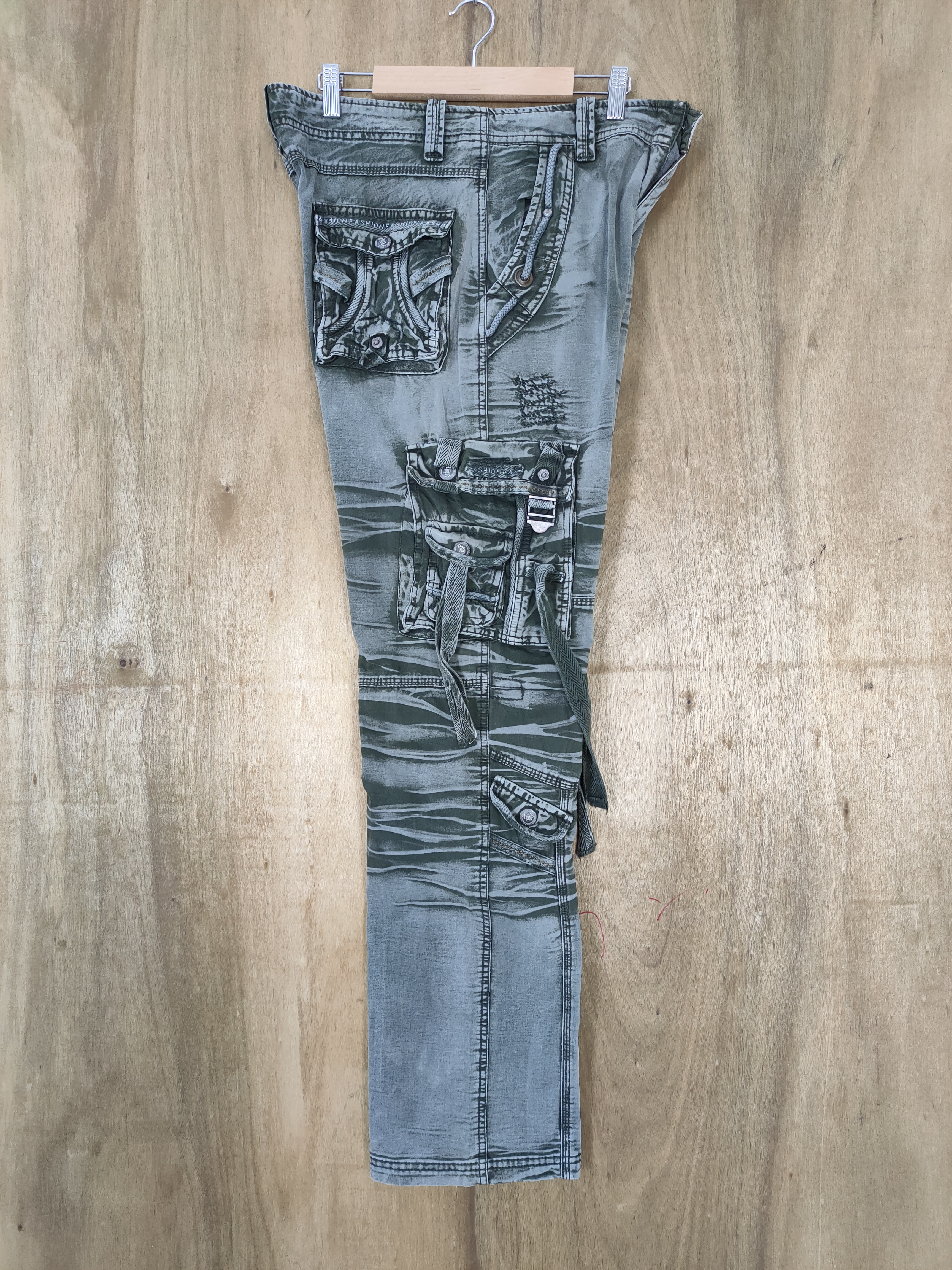 Japanese Brand - WZI BONDAGE FADED CARGO PANTS - 2