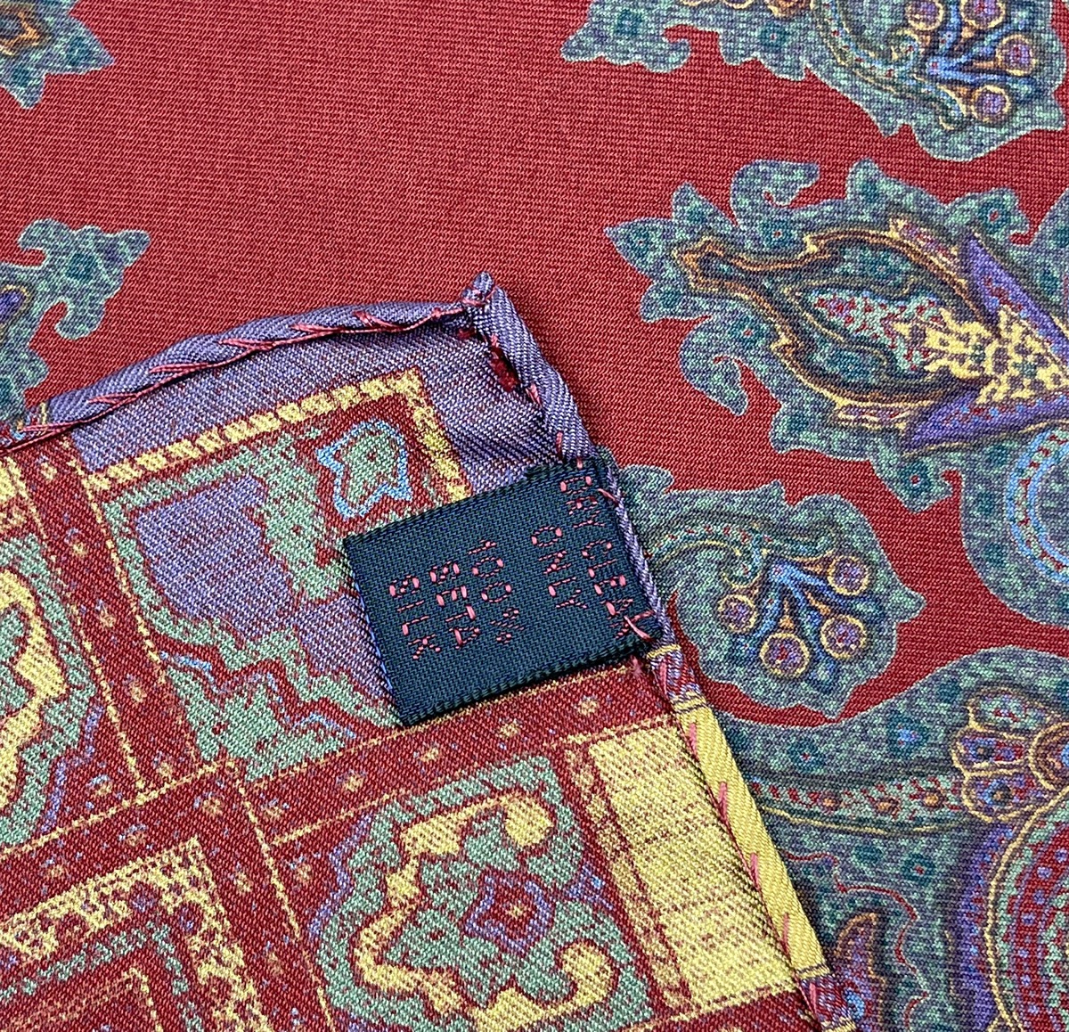 etro silk handkerchief pocket square - 8