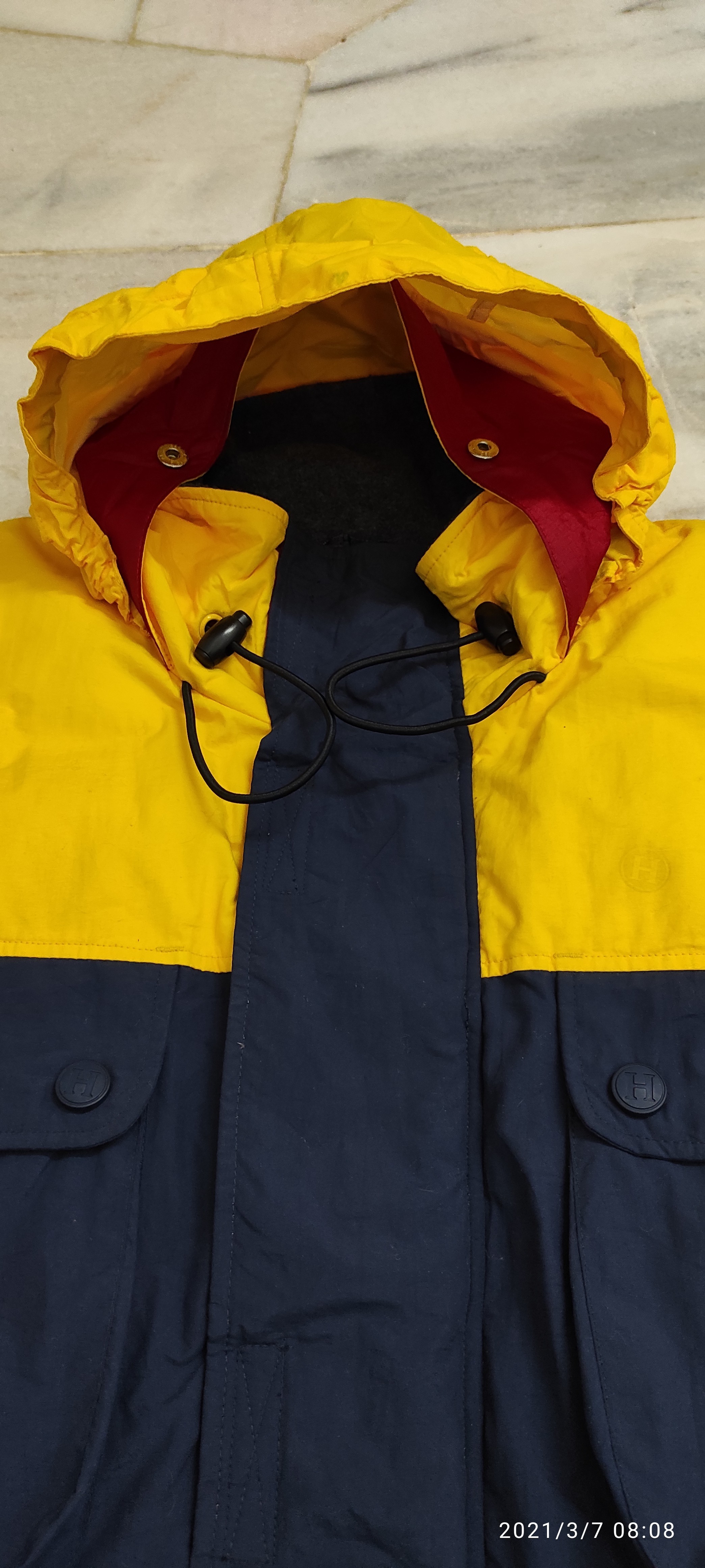 Tommy Hilfiger - Vintage 90's Tommy Hilfiger Duck Down Puffer Anorak hidden coat Jacket - 9