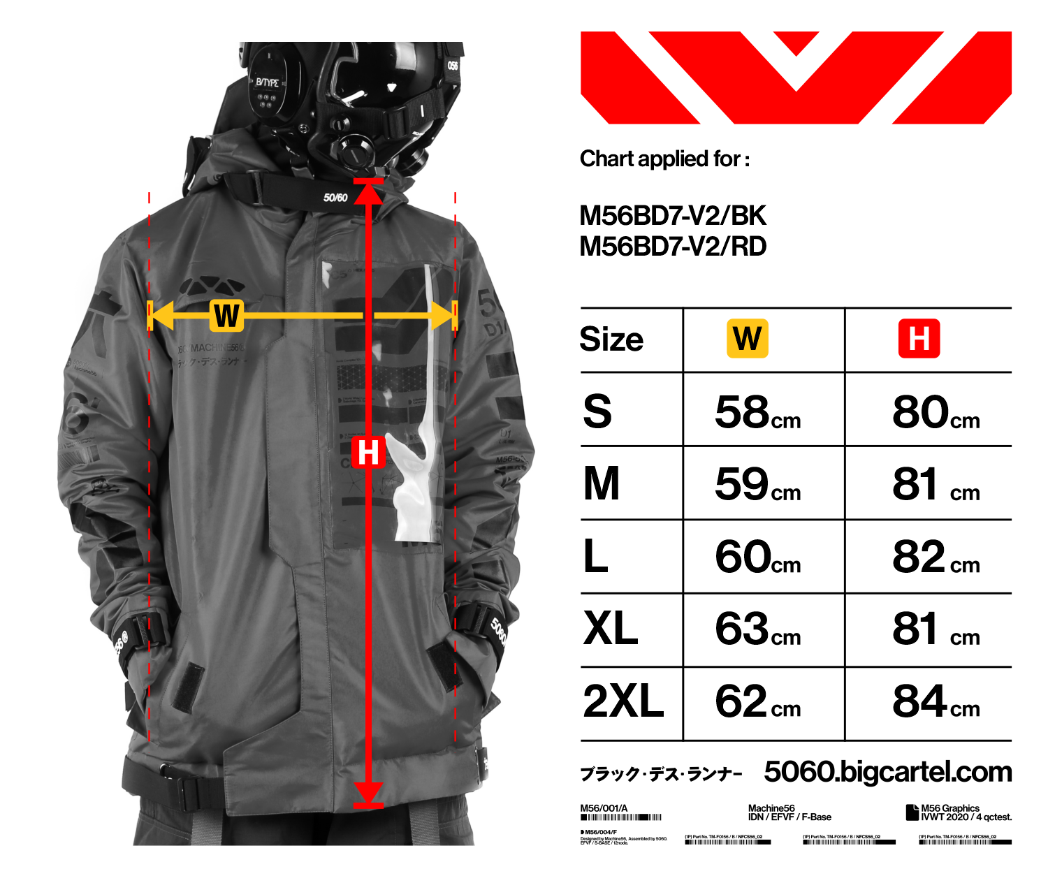 MACHINE56™ M56®BD7-V2/RD RED PARKA  ./©2020_ ブラック・デス・ランナー - 5