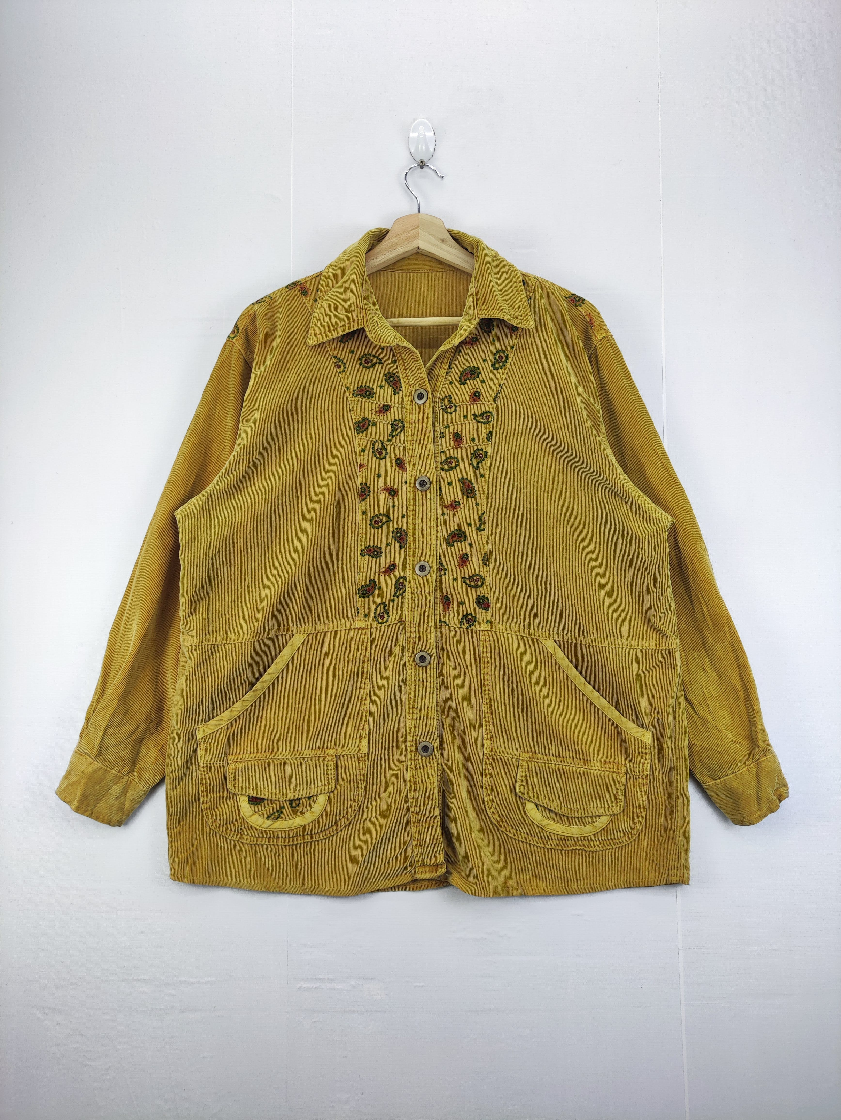 Vintage Corduroy Jacket Button Up By Unbrand - 1