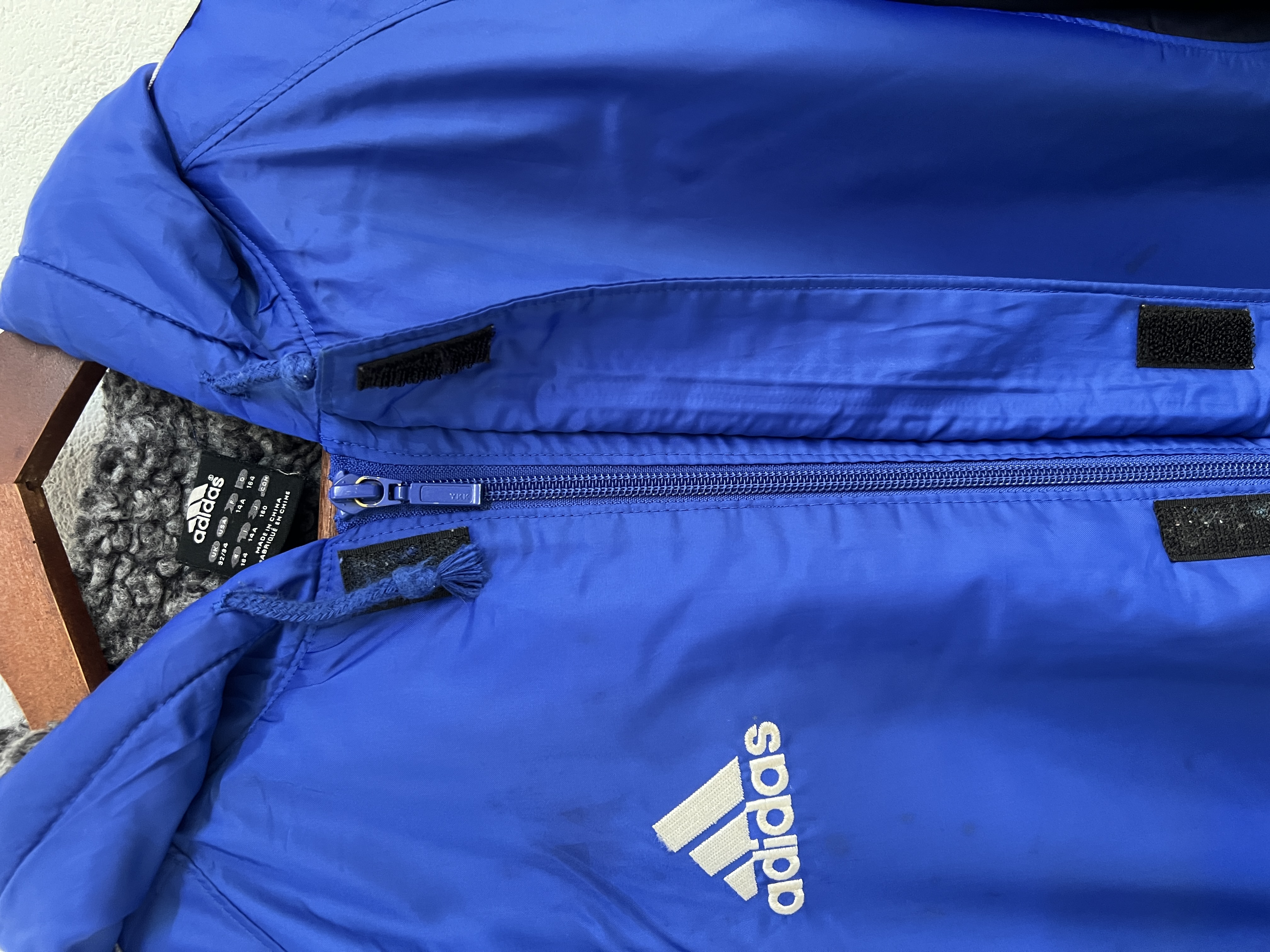 Vintage Adidas winter long jacket blue - 12