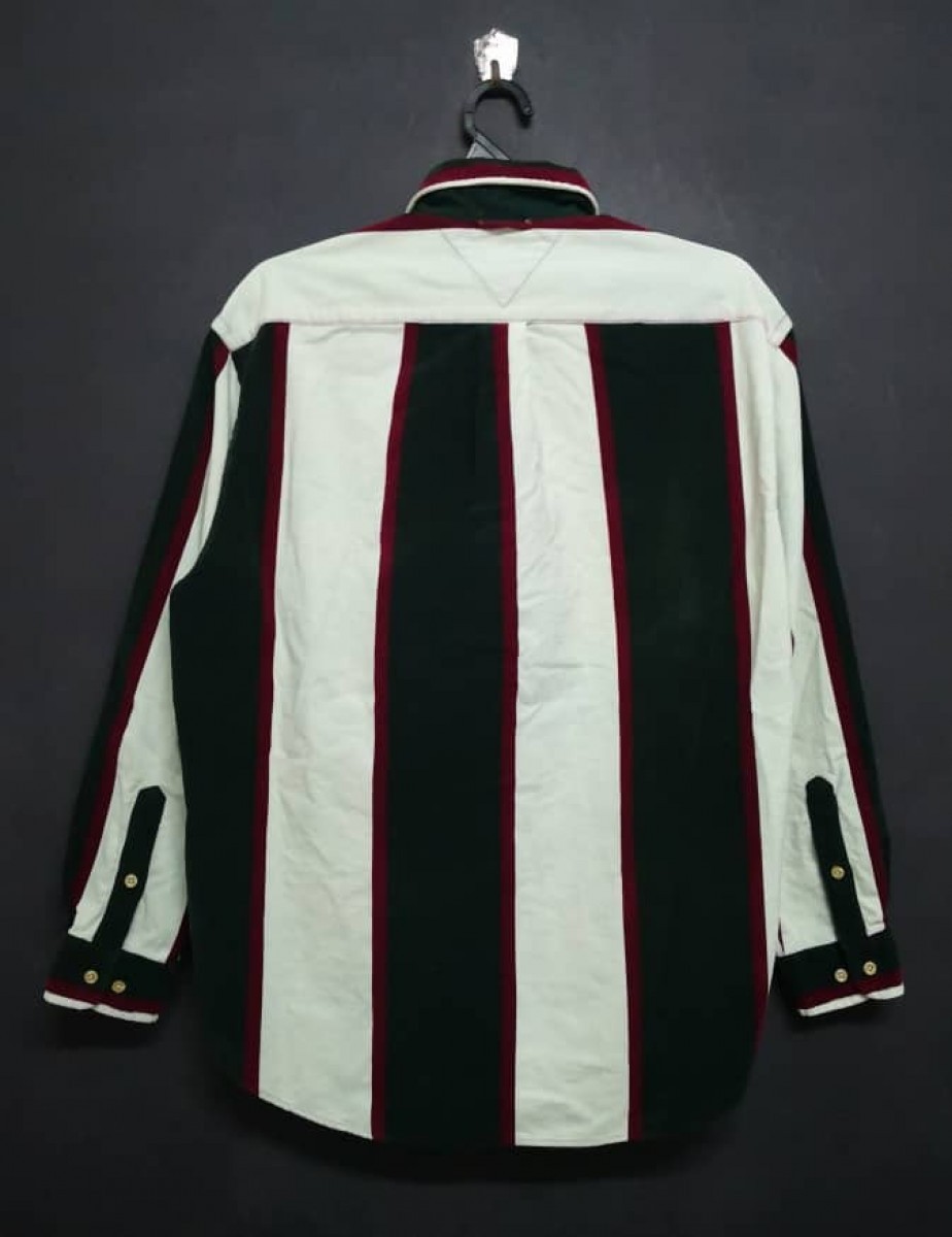 Tommy Hilfiger - Tommy HIlfiger Stripes Corduroy Button Up Shirt - 2