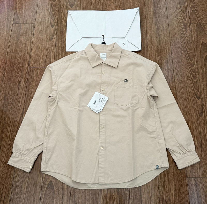 Visvim Palmer Long Sleeve Shirt 24SS Ivory - 1