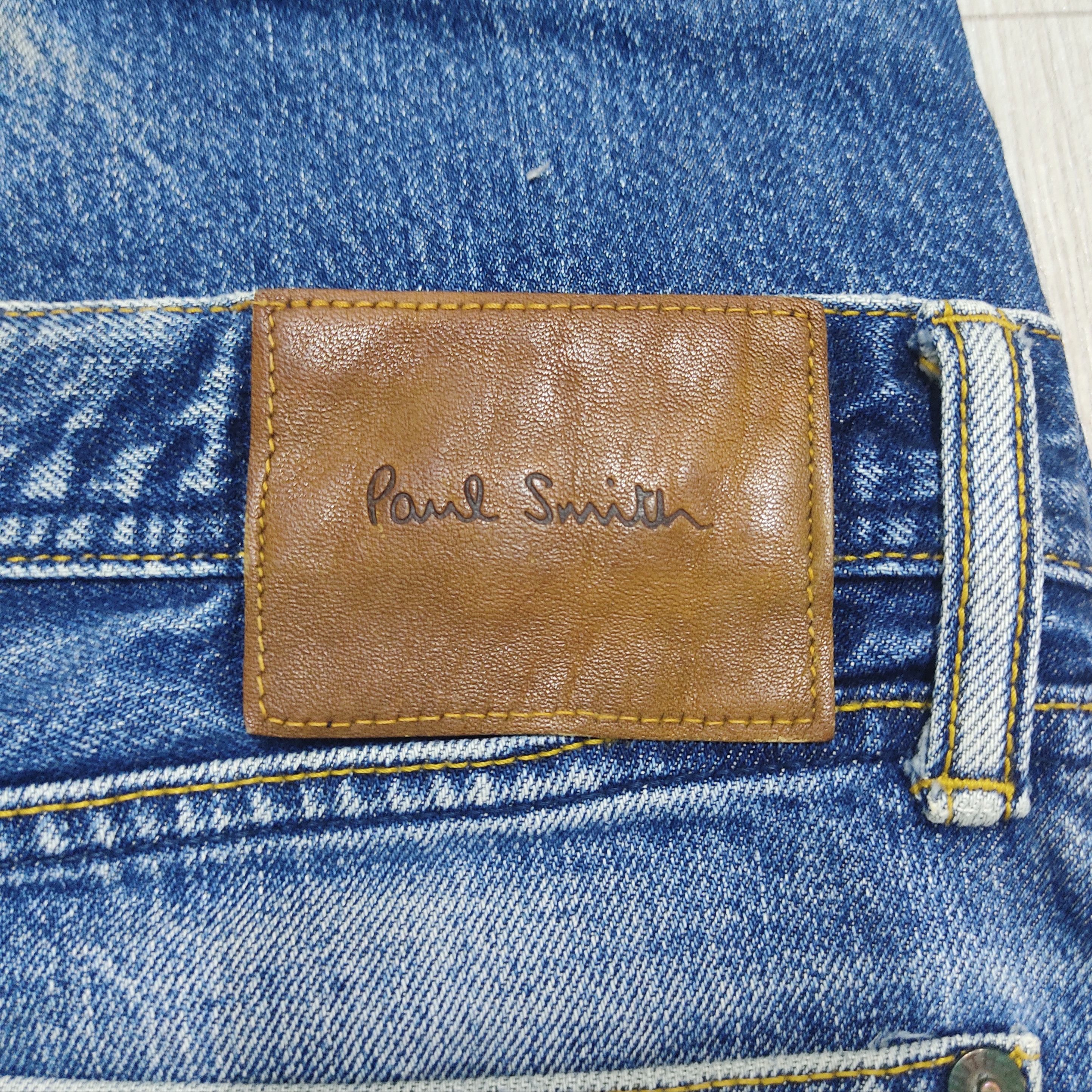 PAUL SMITH Jeans Distressed & Faded Denim Pants - 8