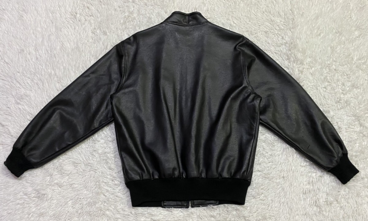 Unbranded - Lightweight Leather MA-1 Style Made in Japan - 5