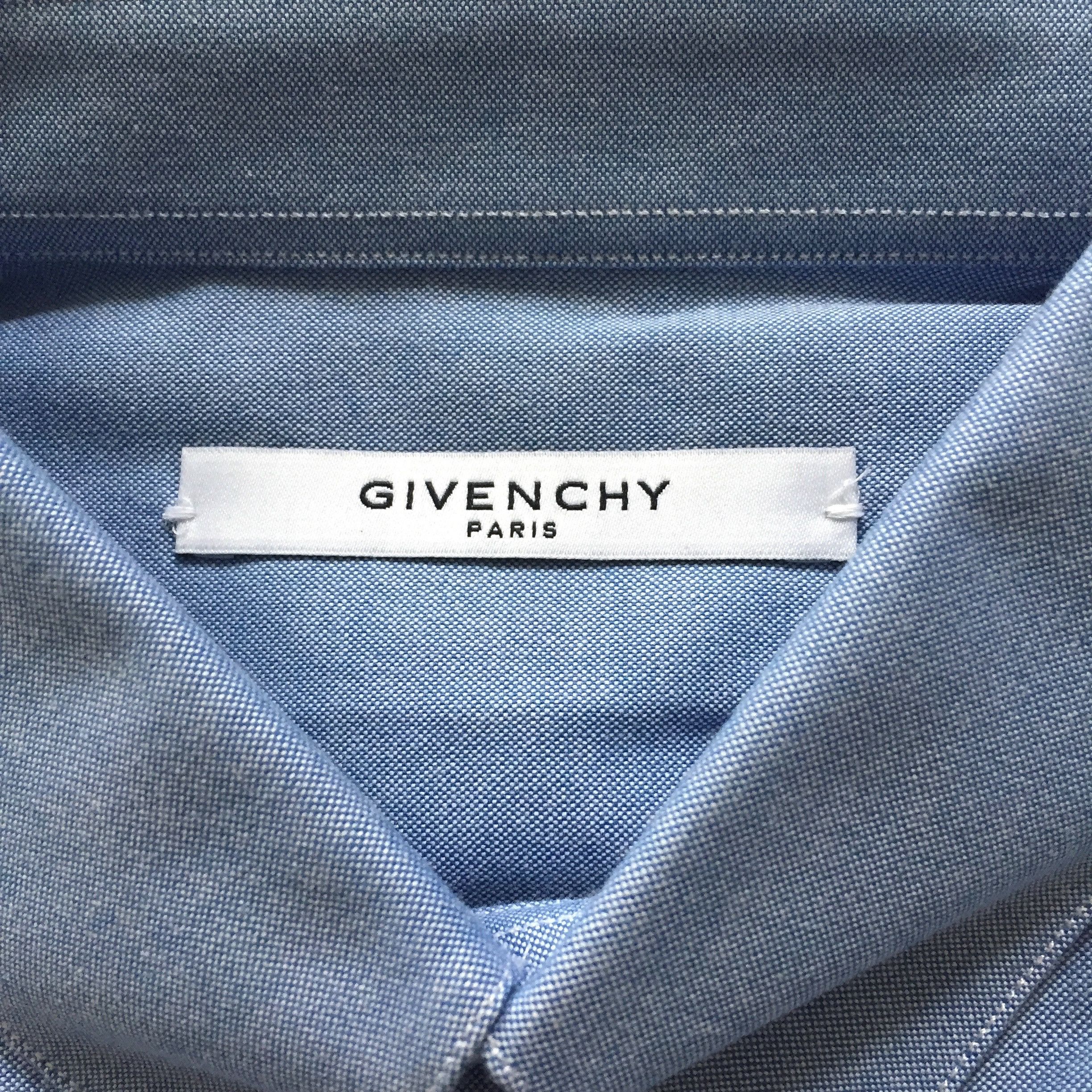 Givenchy Cross Embroidered Oversized Chambray Shirt NWT - 5