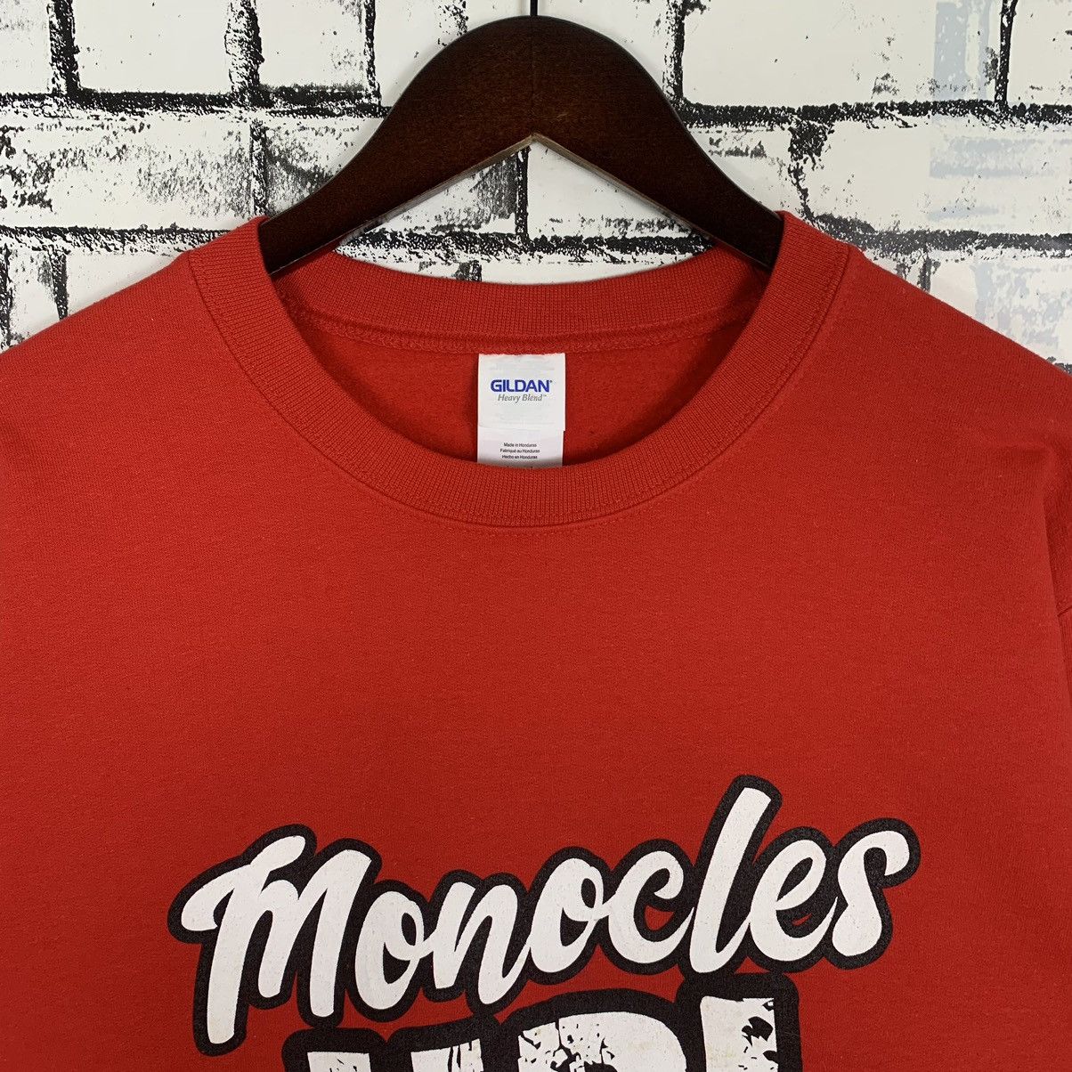 Vintage - Monocles Up University College Business Sweatshirt Crewneck - 2