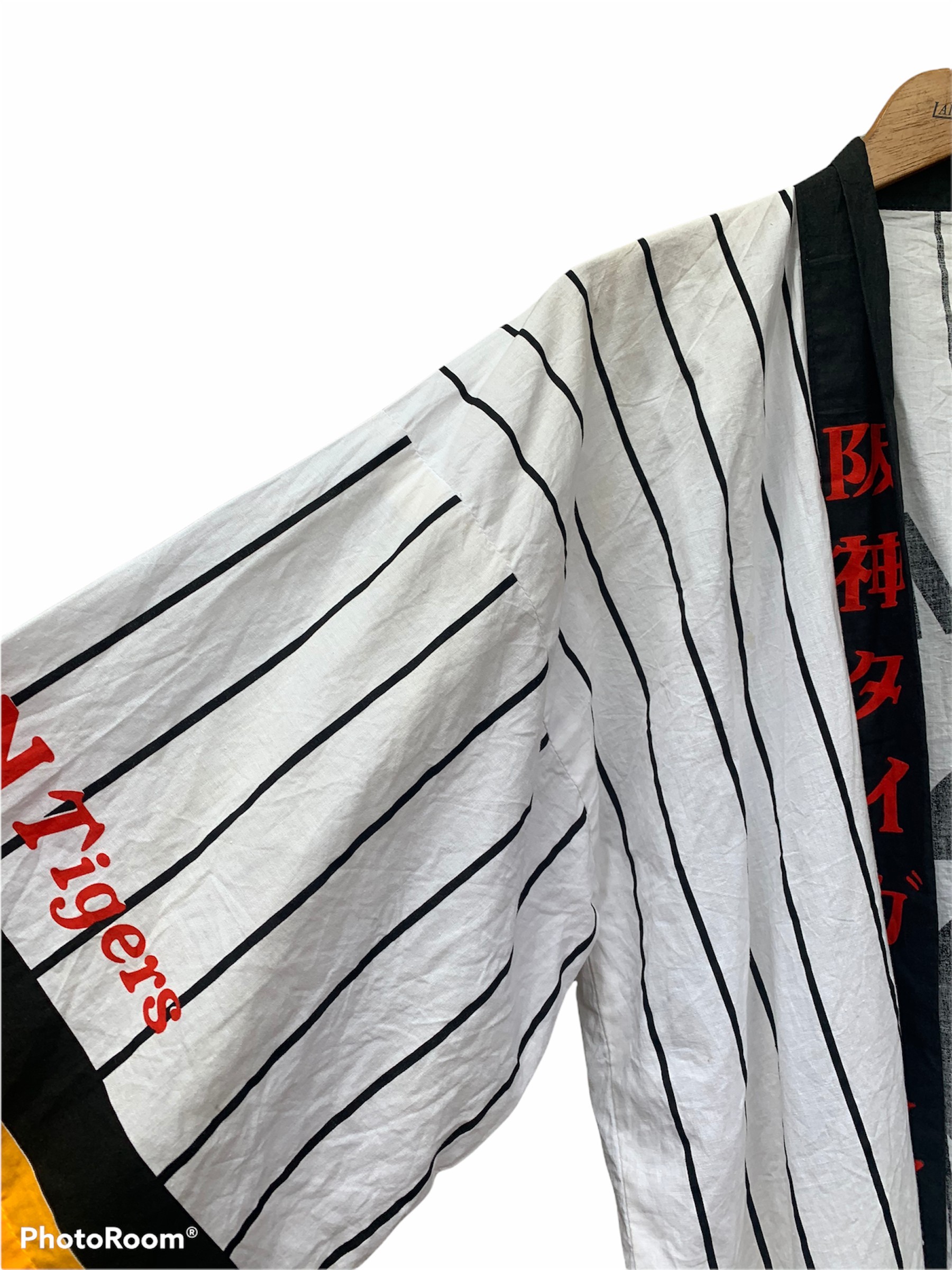 Sportswear - Vintage Hanshin Tigers Kanemoto 6 Japan Baseball Team Hanten - 7