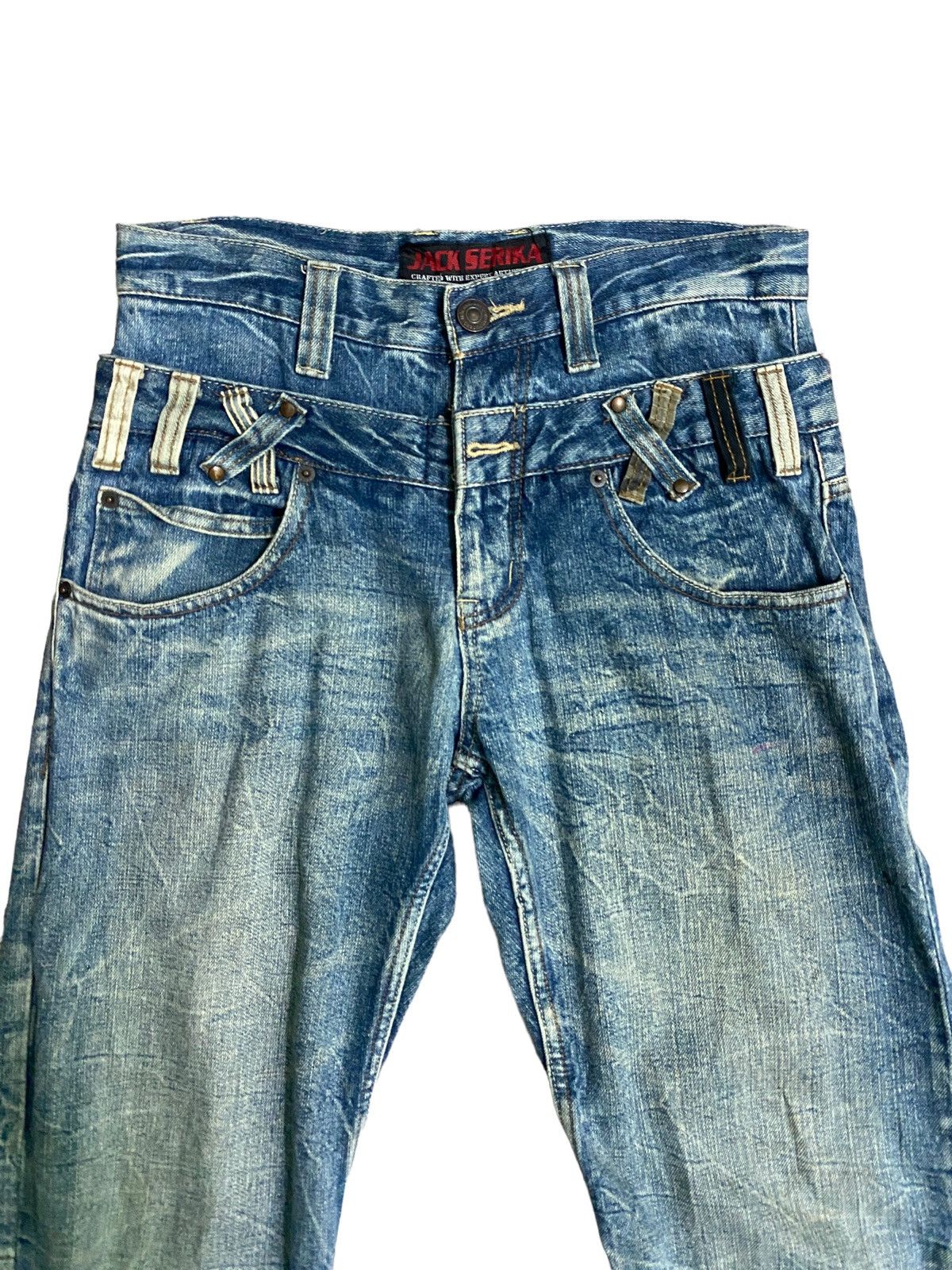 Vintage - JACK SERIKA DOUBLE WAIST ACID WASH DENIM - 3