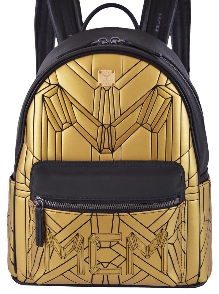 MCM Small Gold Backpack SCRATCHES - 1