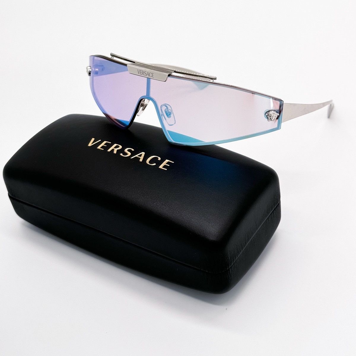 NEW VERSACE MOD 2265 1000/11 SHIELD VE2265 100011 SUNGLASSES - 1