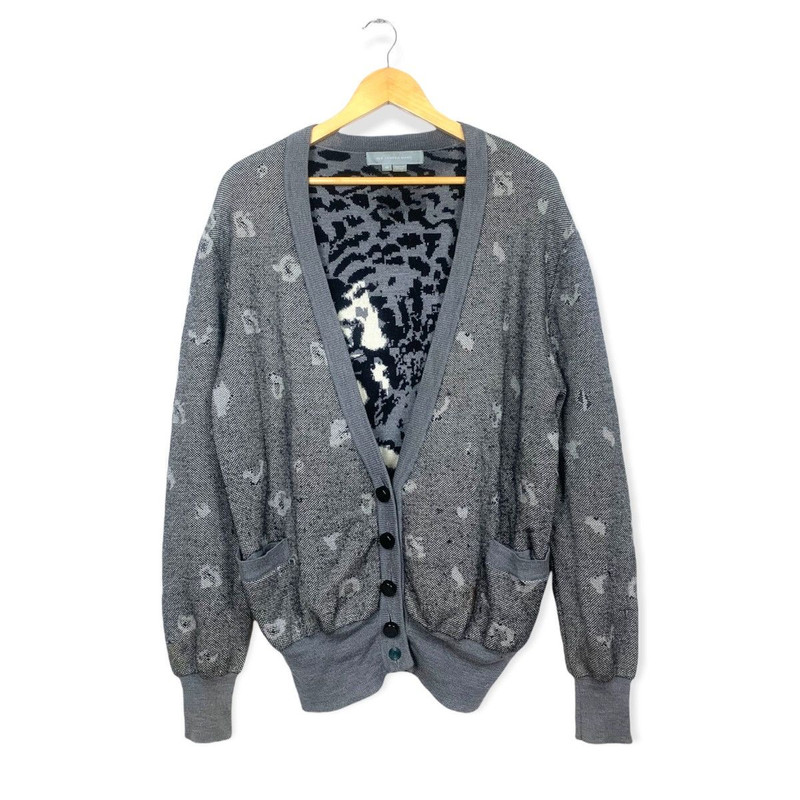 FW 2007 Cashmere Blend Intarsia Cardigan - 1