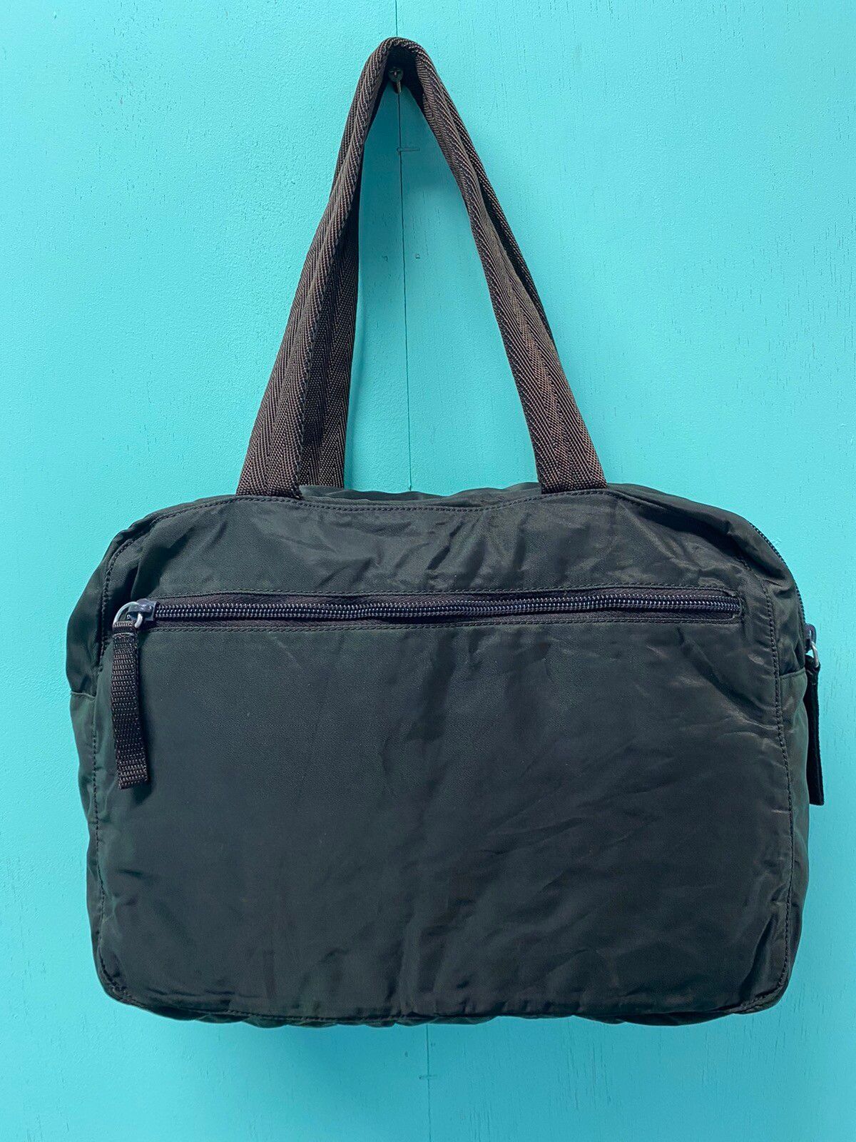 Authentic Vintage Prada Tessuto Nyalon Handle Shoulder Bag - 2