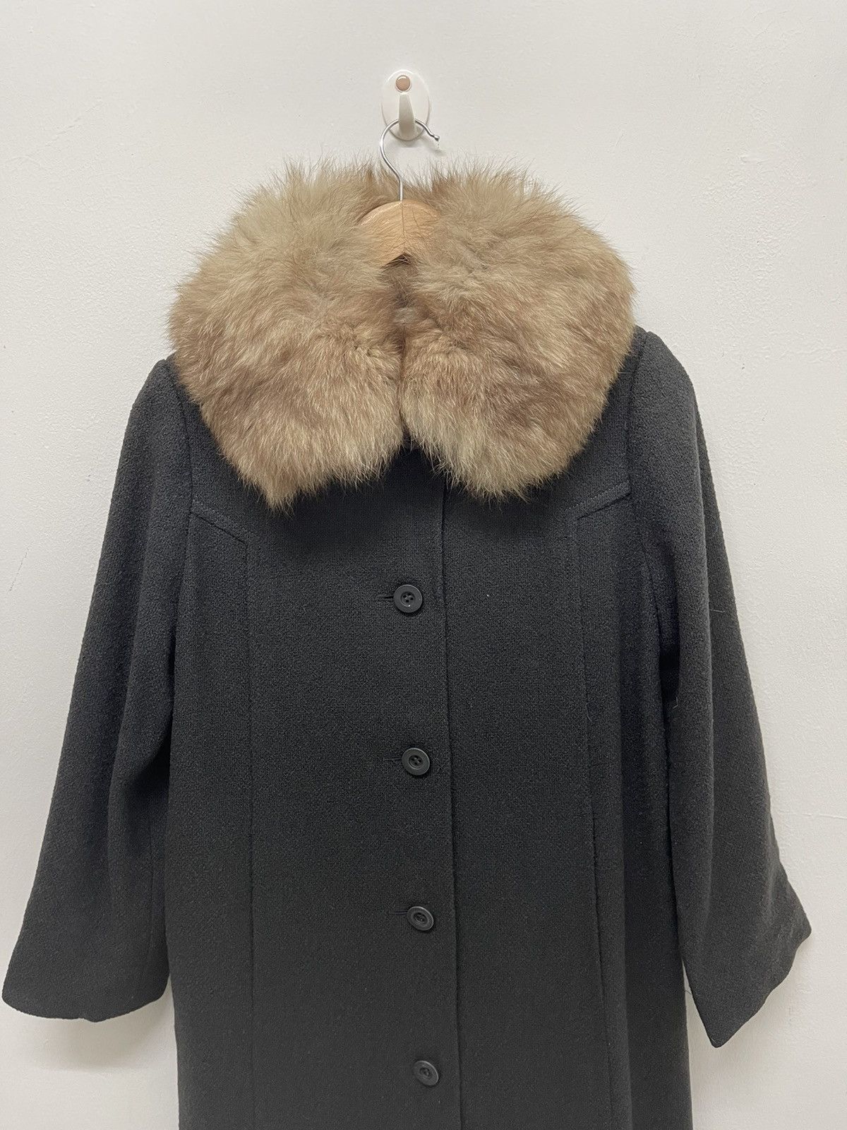 VINTAGE BALMAIN FAUX FUR JACKET WOOL - 2