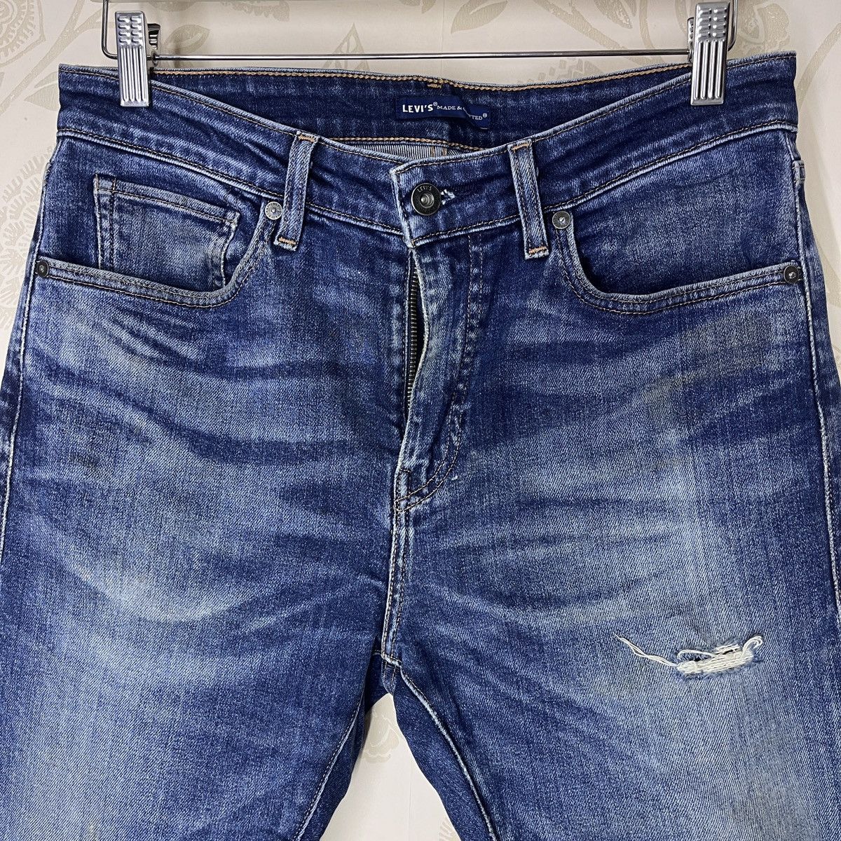 Levis Made & Crafted Blue Label Distressed Denim Jeans - 5
