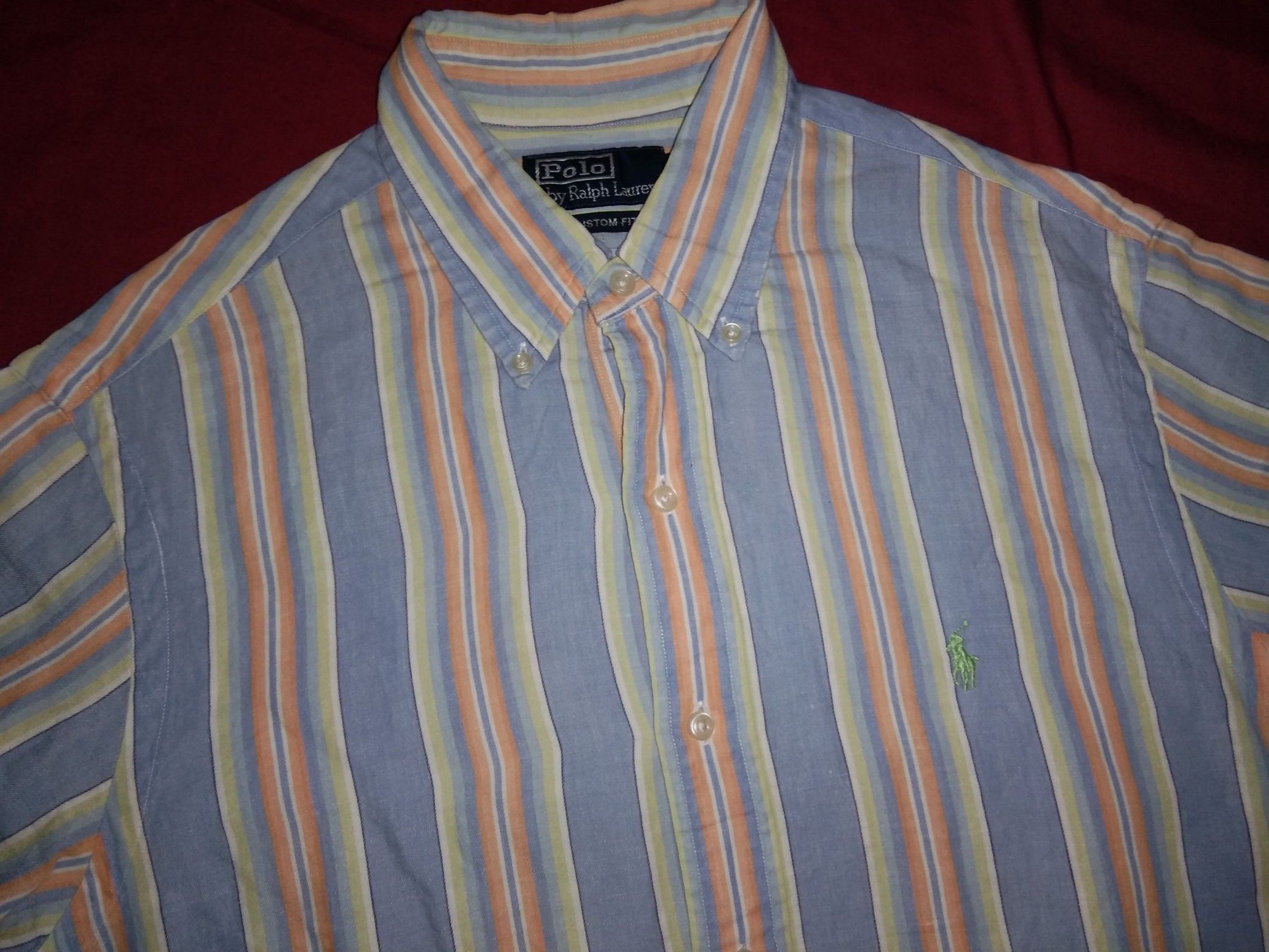 Polo Ralph Lauren - VTG Polo Palph Lauren Stripe multi color shirt - 1