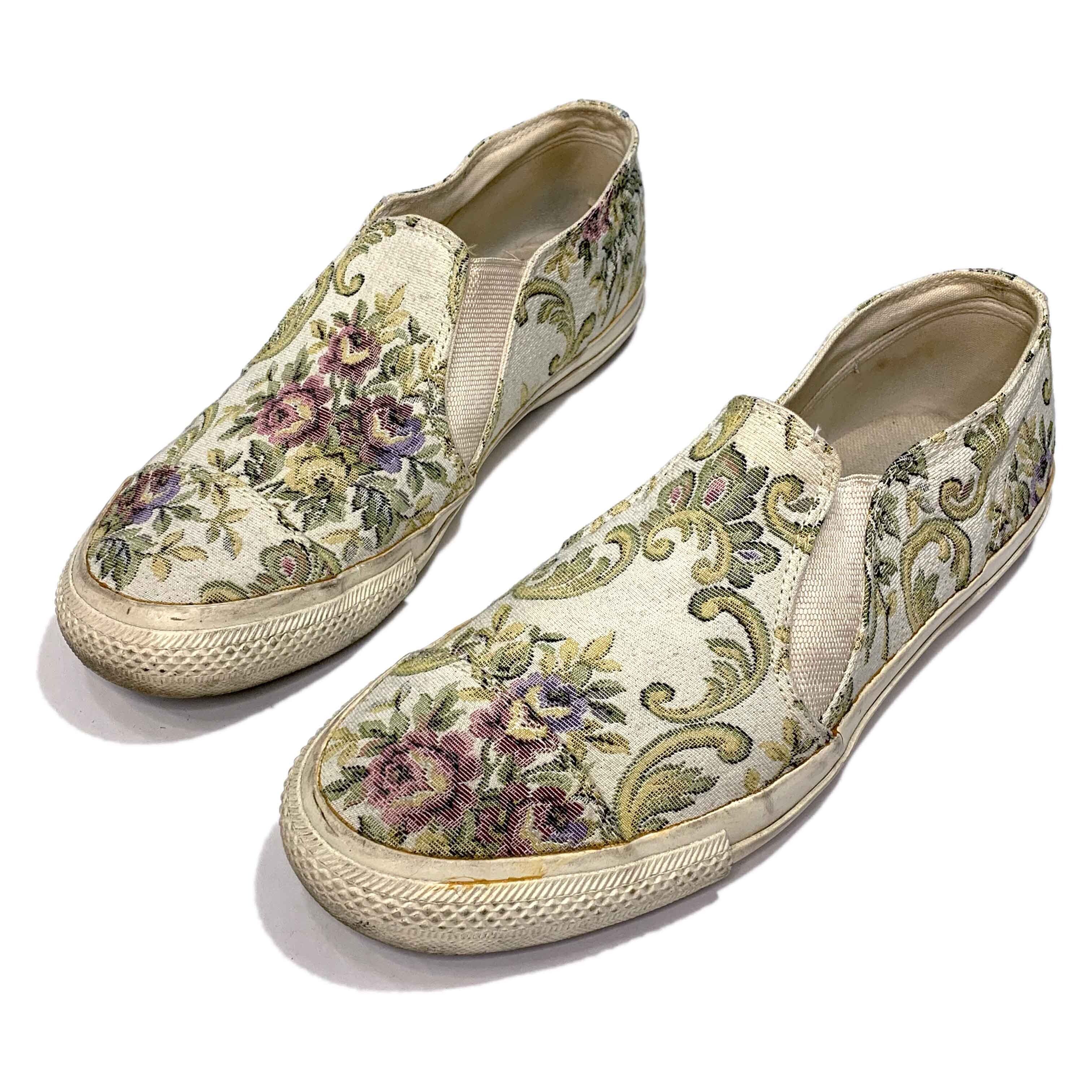 SS11 Floral Slip-On Sneakers - 1