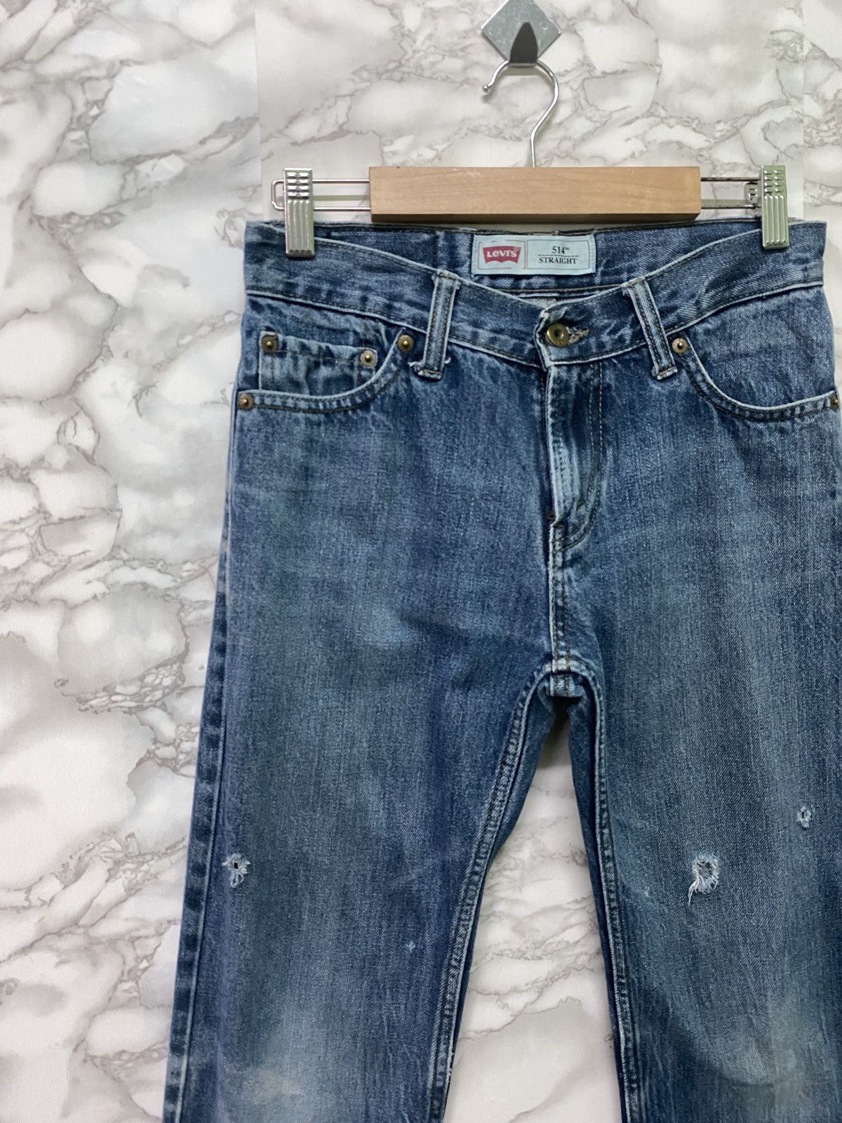 Vintage Levis 514 Straight Low Rise Distressed Denim -L19 - 3