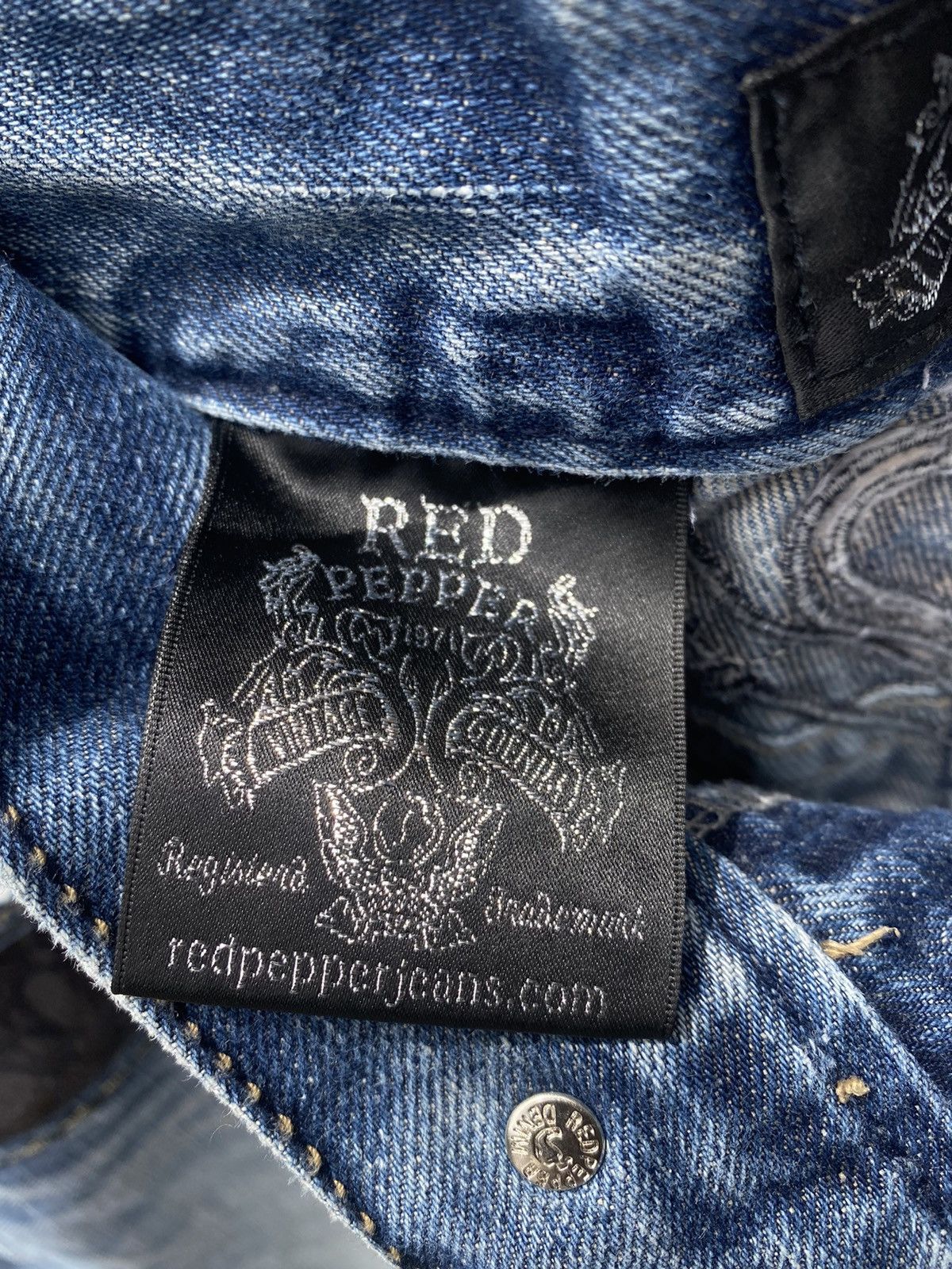 Skulls - Final drop❗️ Red Pepper Denim Spell Out - 6