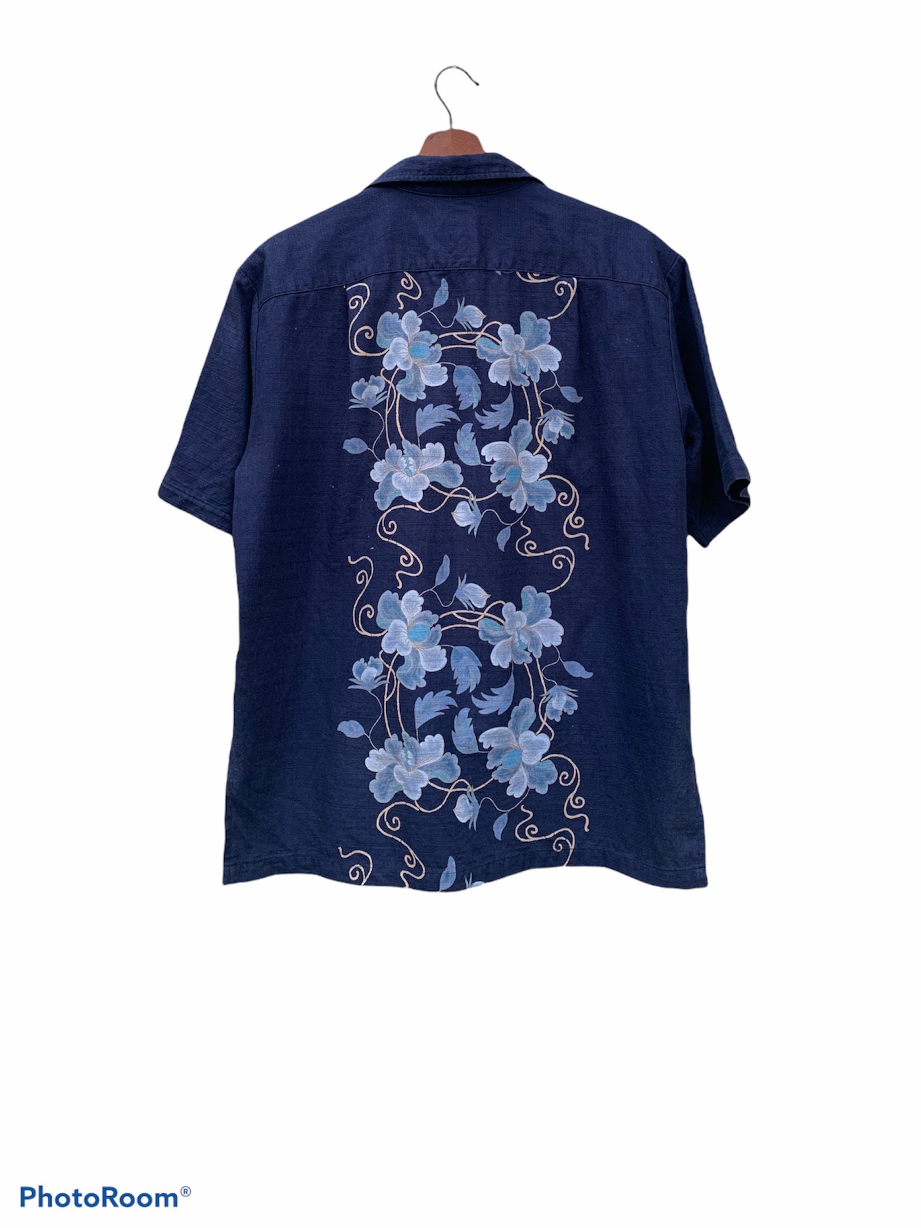 Vintage - Vintage Okinawa Floral Motive Button Shirt - 3