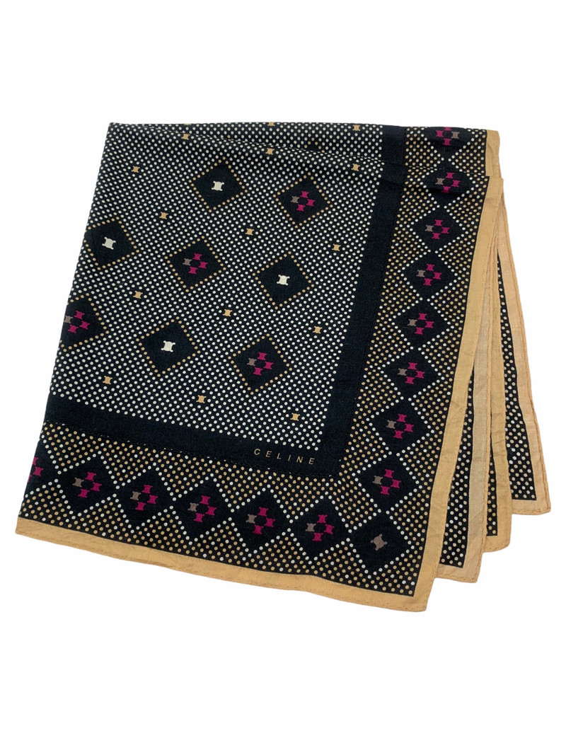 Vintage Celine Bandana Handkerchief Neckerchief Novacheck - 1