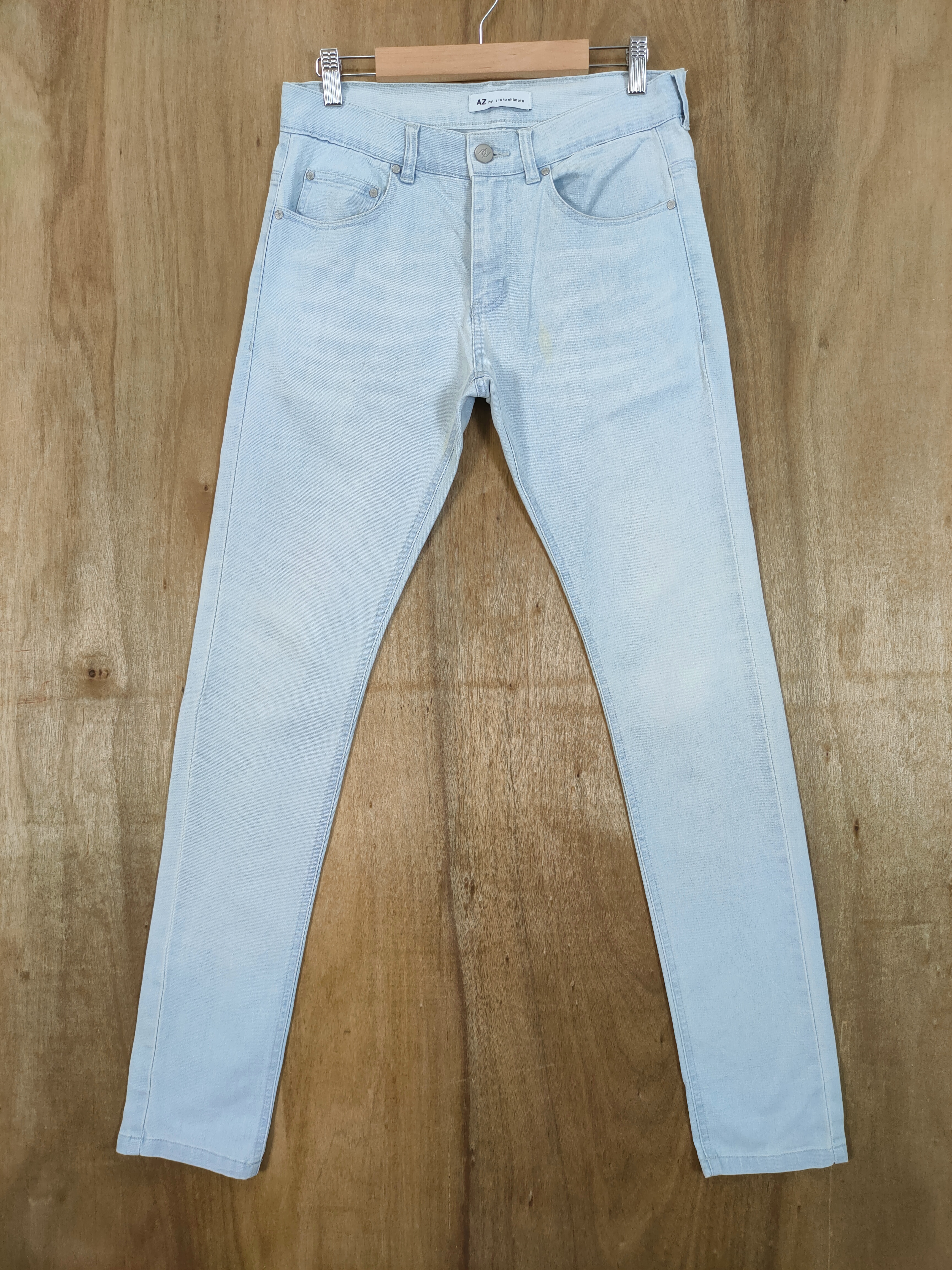 Junhashimoto - AZ JUNHASHIMOTO LIGHT BLUE JEANS DENIM PANTS - 1