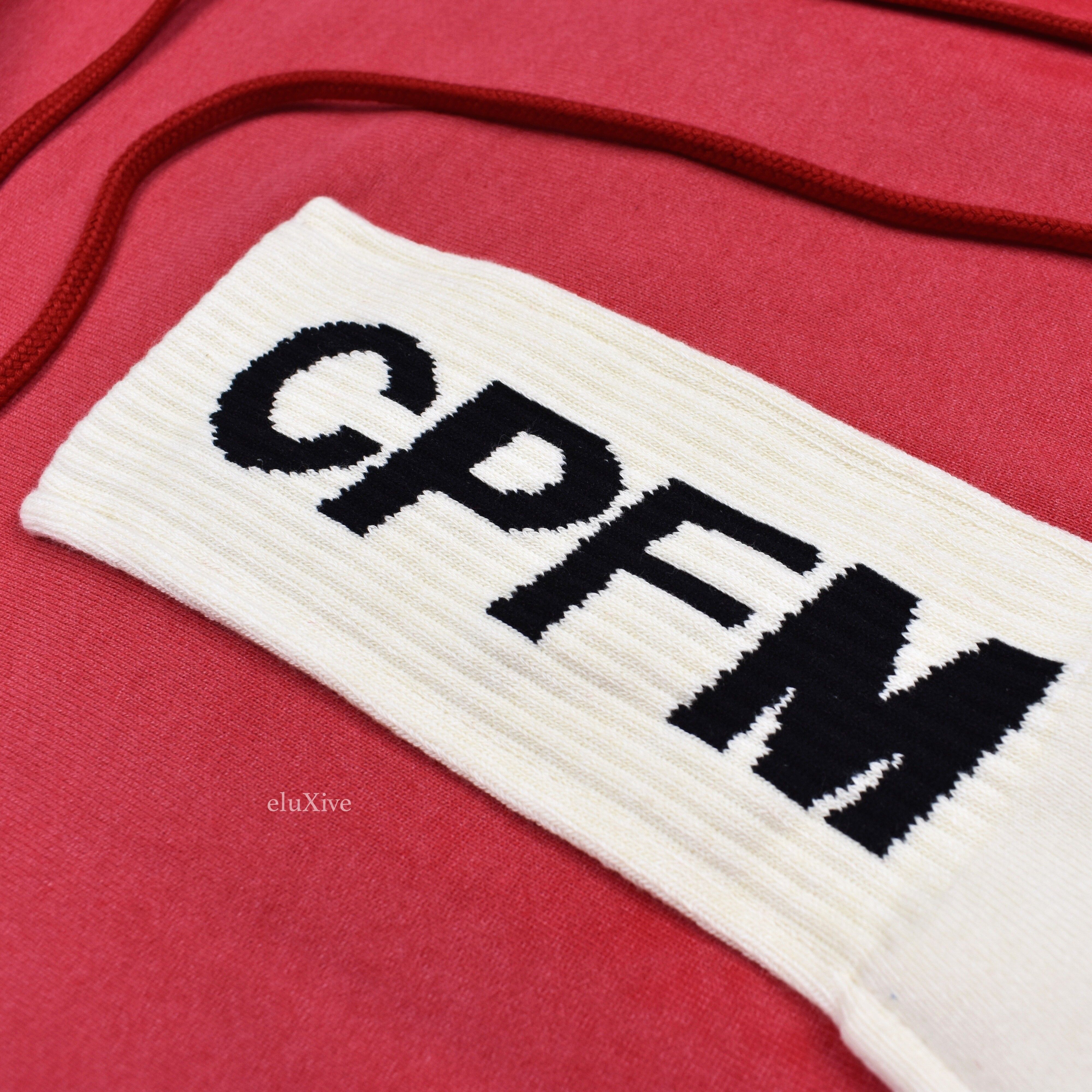 CPFM Sock Logo Hoodie Red DS - 6