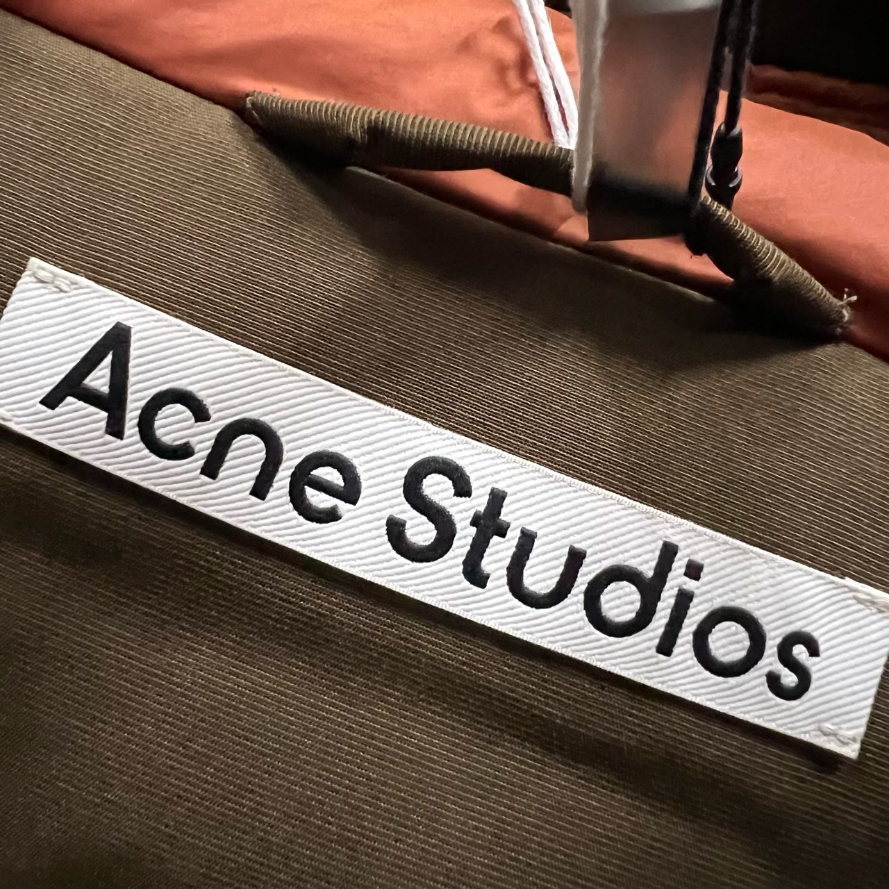 Acne Studios reflective detail logo down jacket - 3