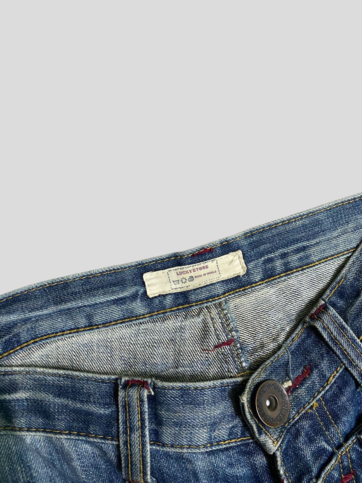 Vintage - LUCKY STORE DOUBLE WAIST DISTRESSED DENIM - 8