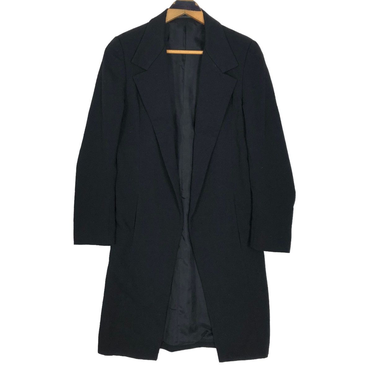 Vintage 90s Yohji Yamamoto Femme 1997AW Cutaway Overcoat - 7