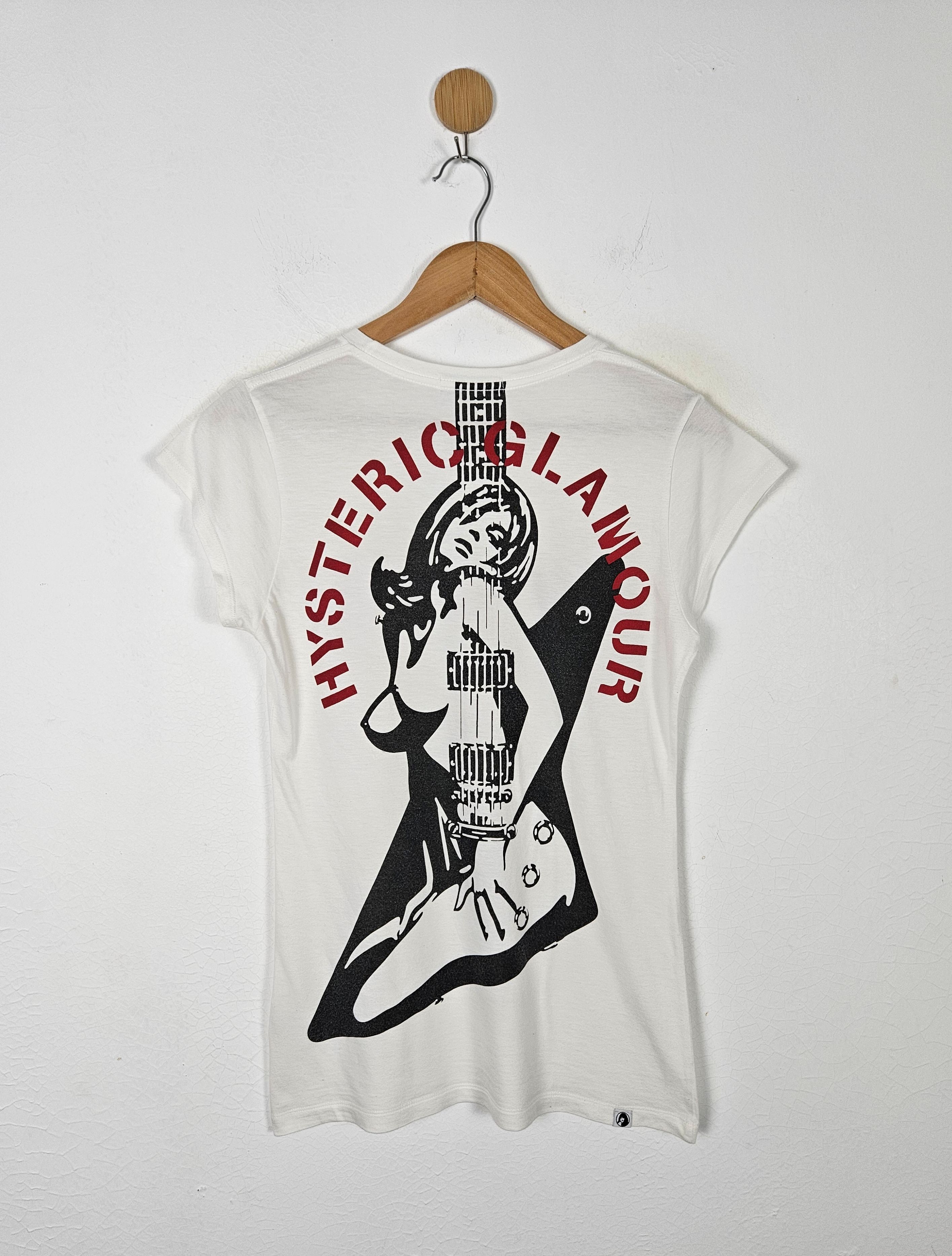 Hysteric Glamour Let's Rock Guitar Girl shirt - 1