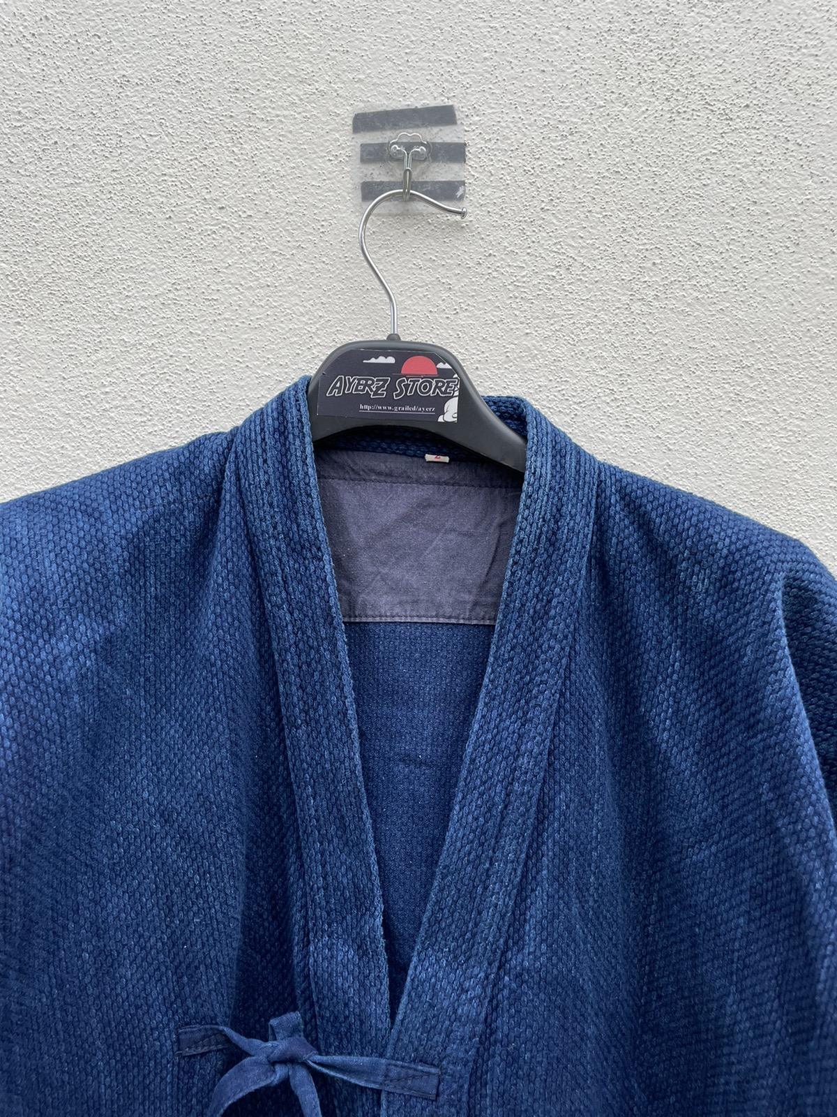 Indigo - Kimono Indigo Sashiko Samurai Jacket - 2