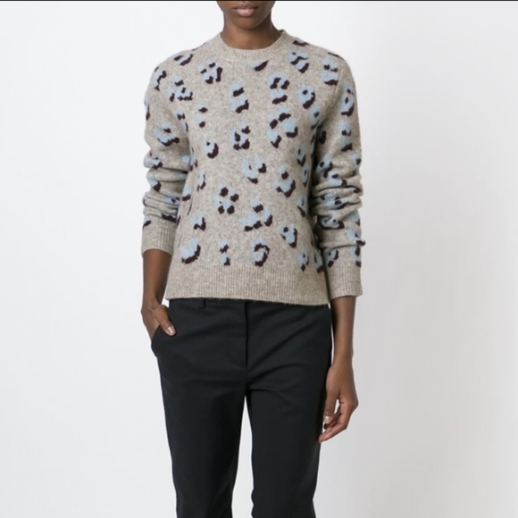 3:1 Phillip Lim Wool/Yak blend Spotted Leopard Print Sweater Small - 1