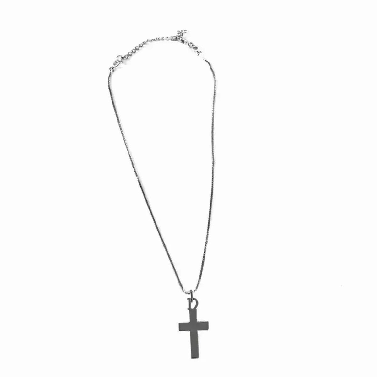 Silver Cross Necklace - 3