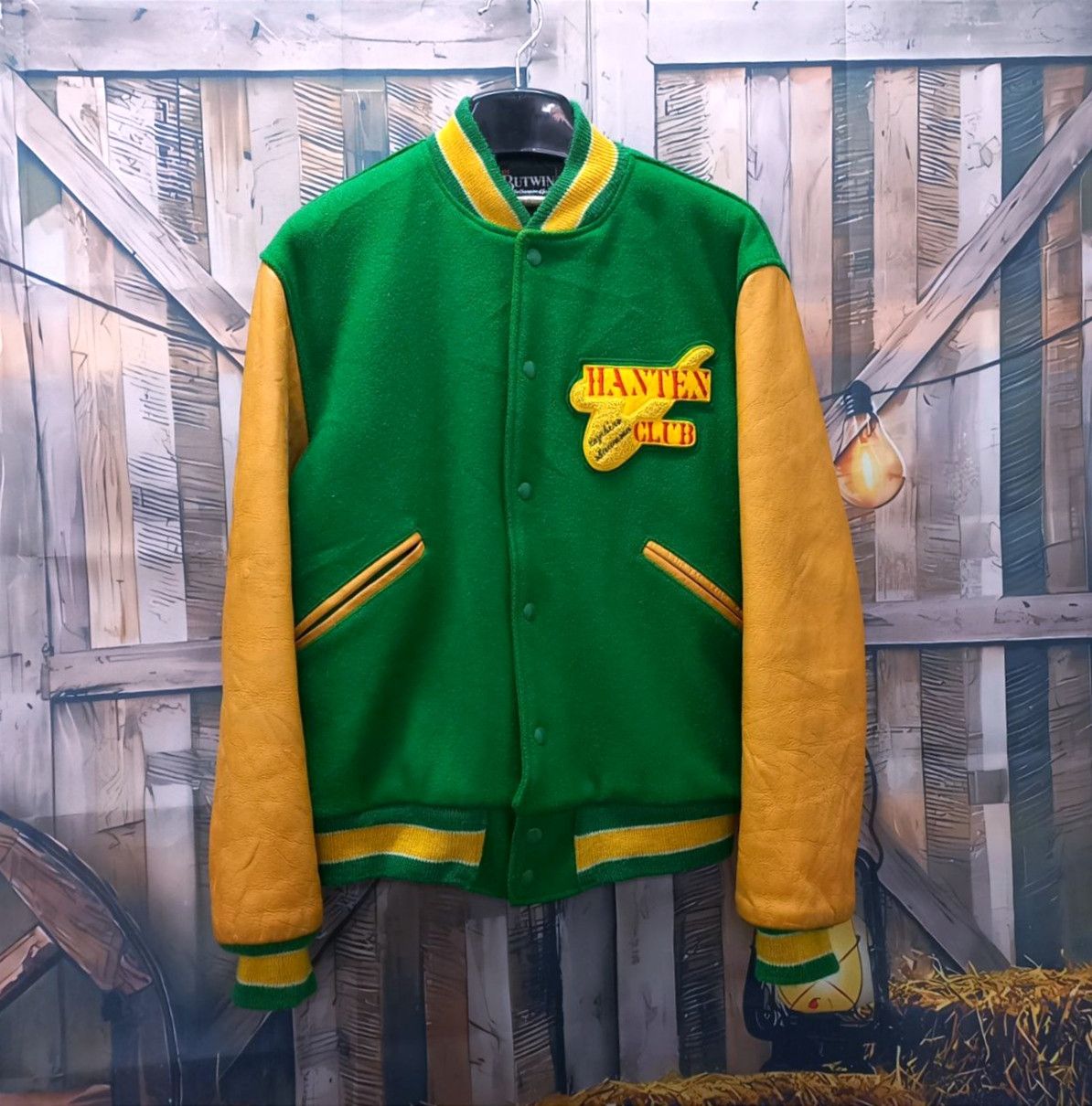 Union Made - HANTEN CLUB 1984 by BUTWIN USA Wool Leather Varsity Jacket - 2