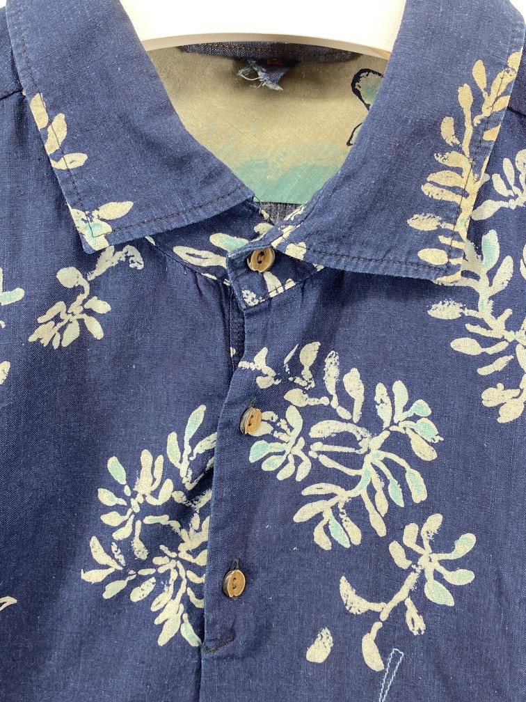 45rpm - Indigo Discharge Print Shirt - 3