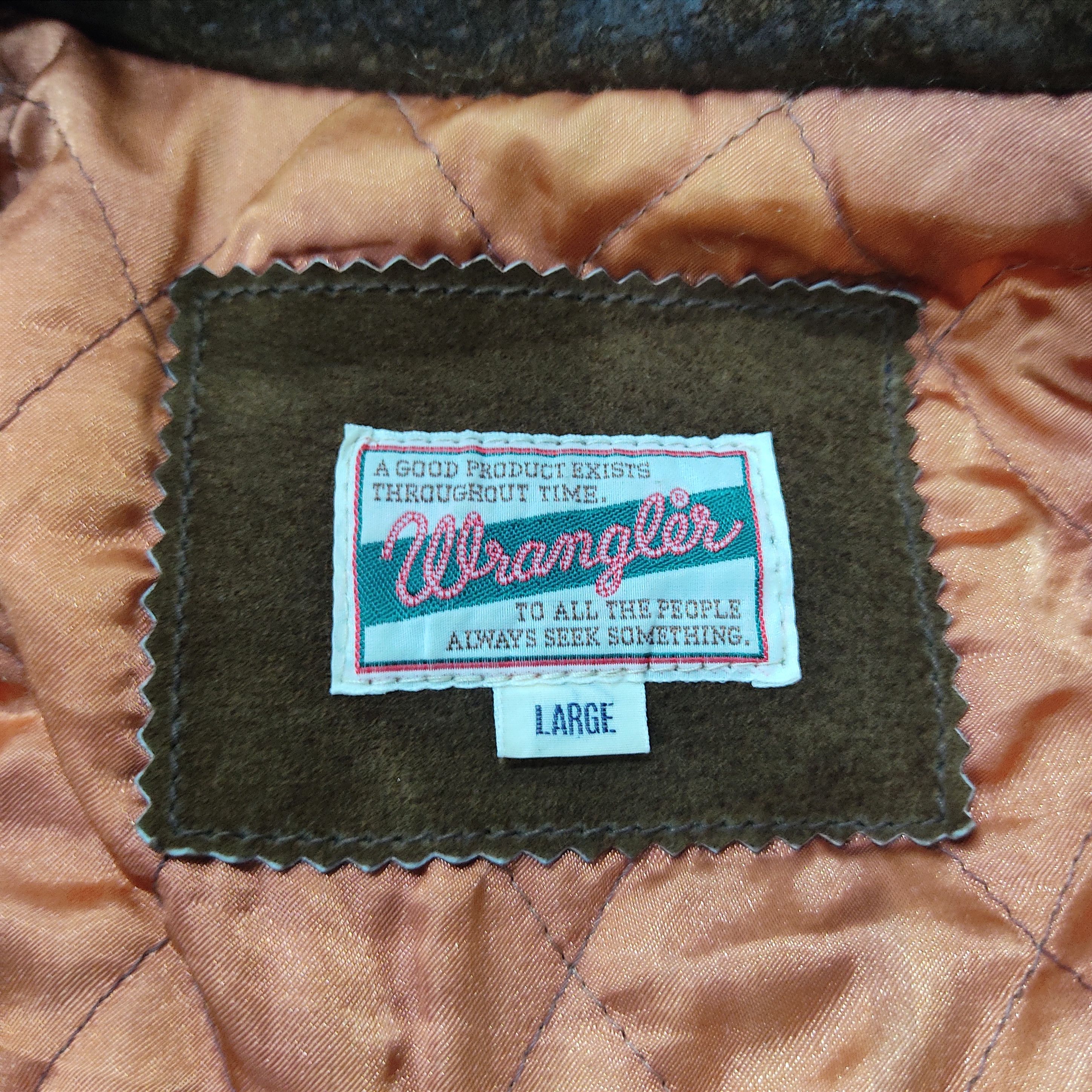 Vintage - WRANGLER USA 1947 Suede Genuine Leather Jacket - 9
